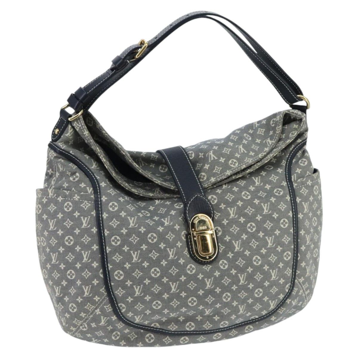Romance Grey Canvas Shoulder Bag (Pre-Owned)