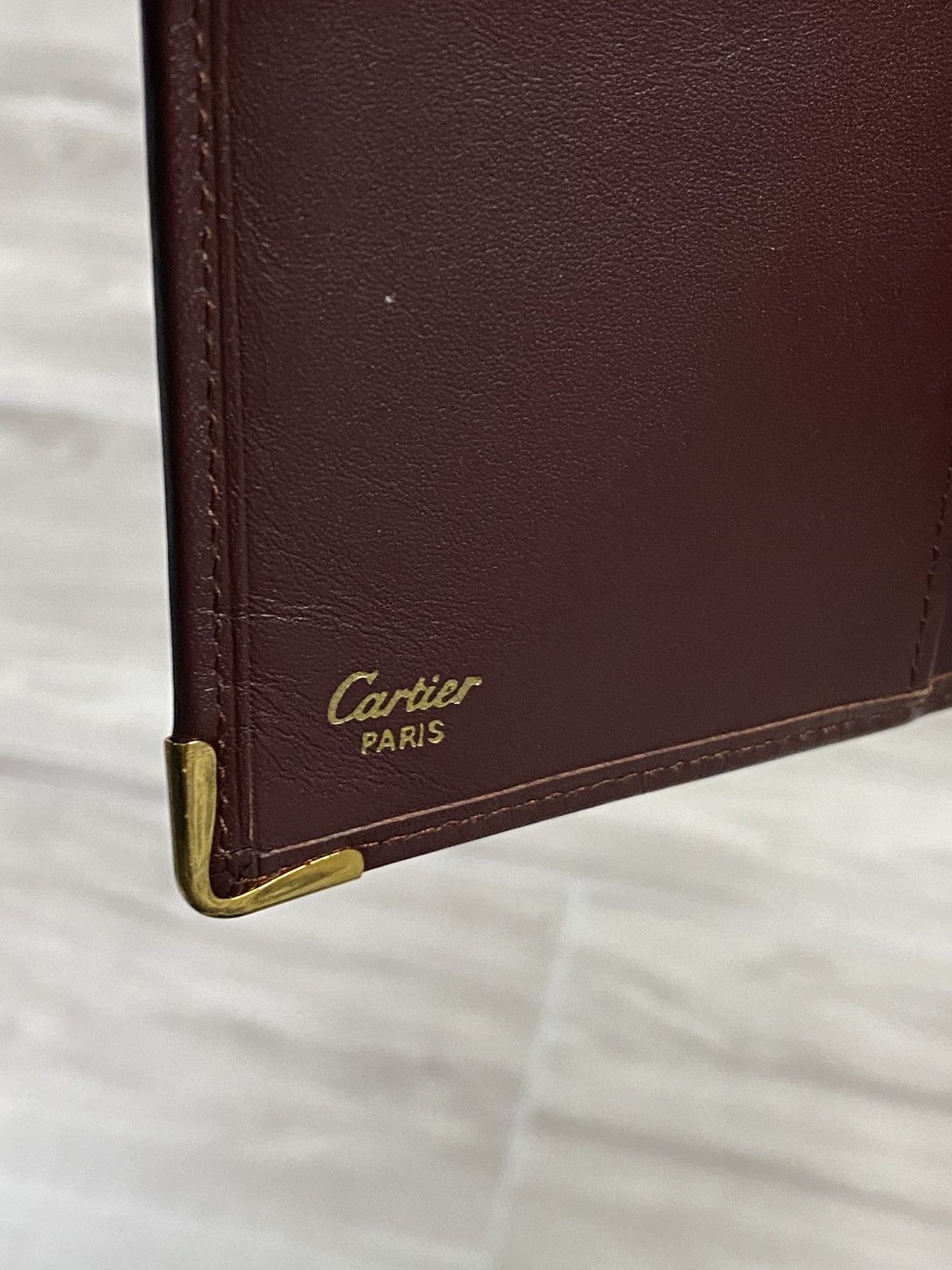 Cartier Cartier Red Long Leather Wallet Preowned Card Holder Size ONE SIZE - 5 Thumbnail