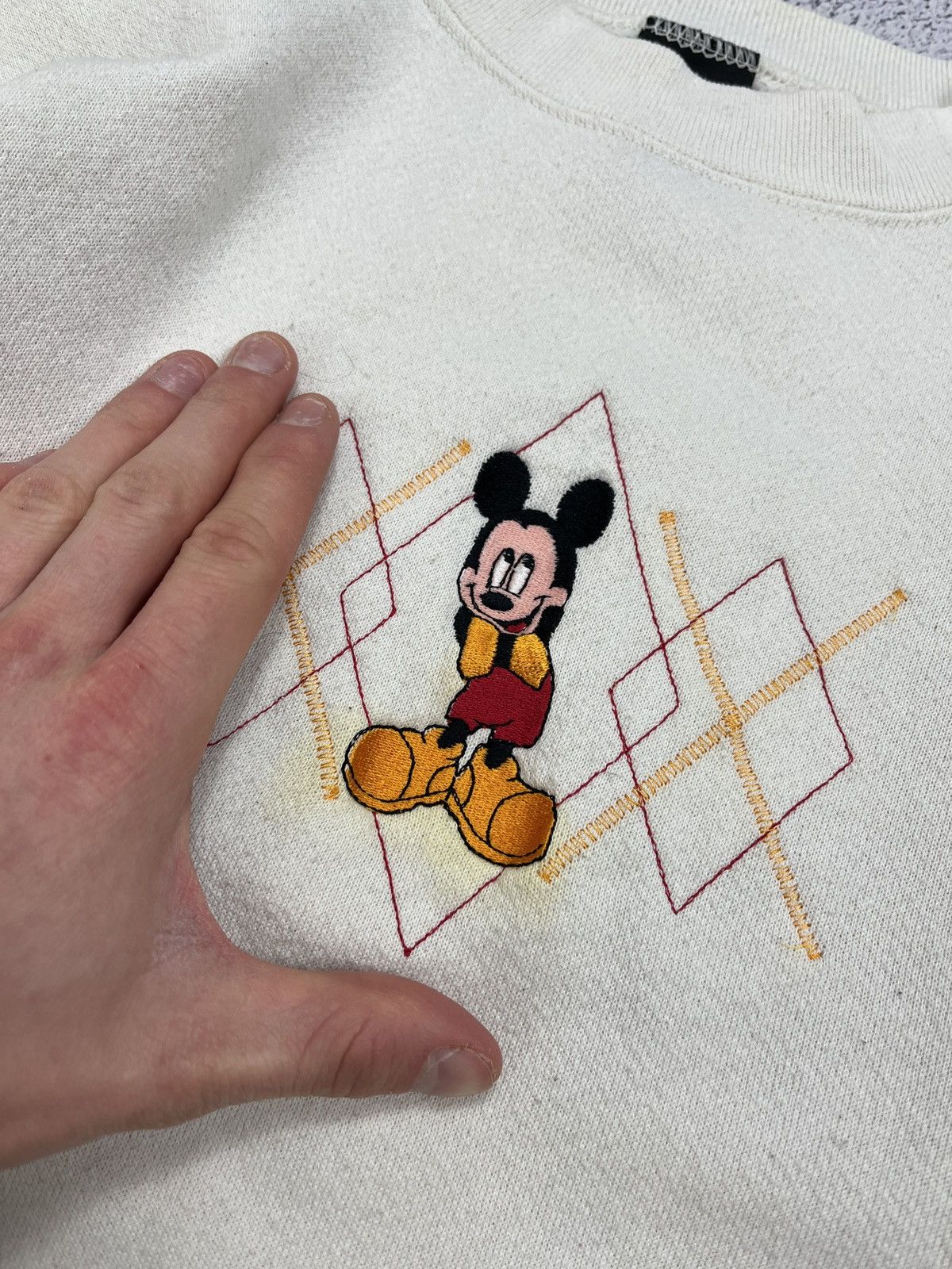 Disney × Mickey Unlimited × Vintage Vintage 90’s Mickey Unlimited Mickey Mouse Sweatshirt Rare Size US S / EU 44-46 / 1 - 7 Thumbnail