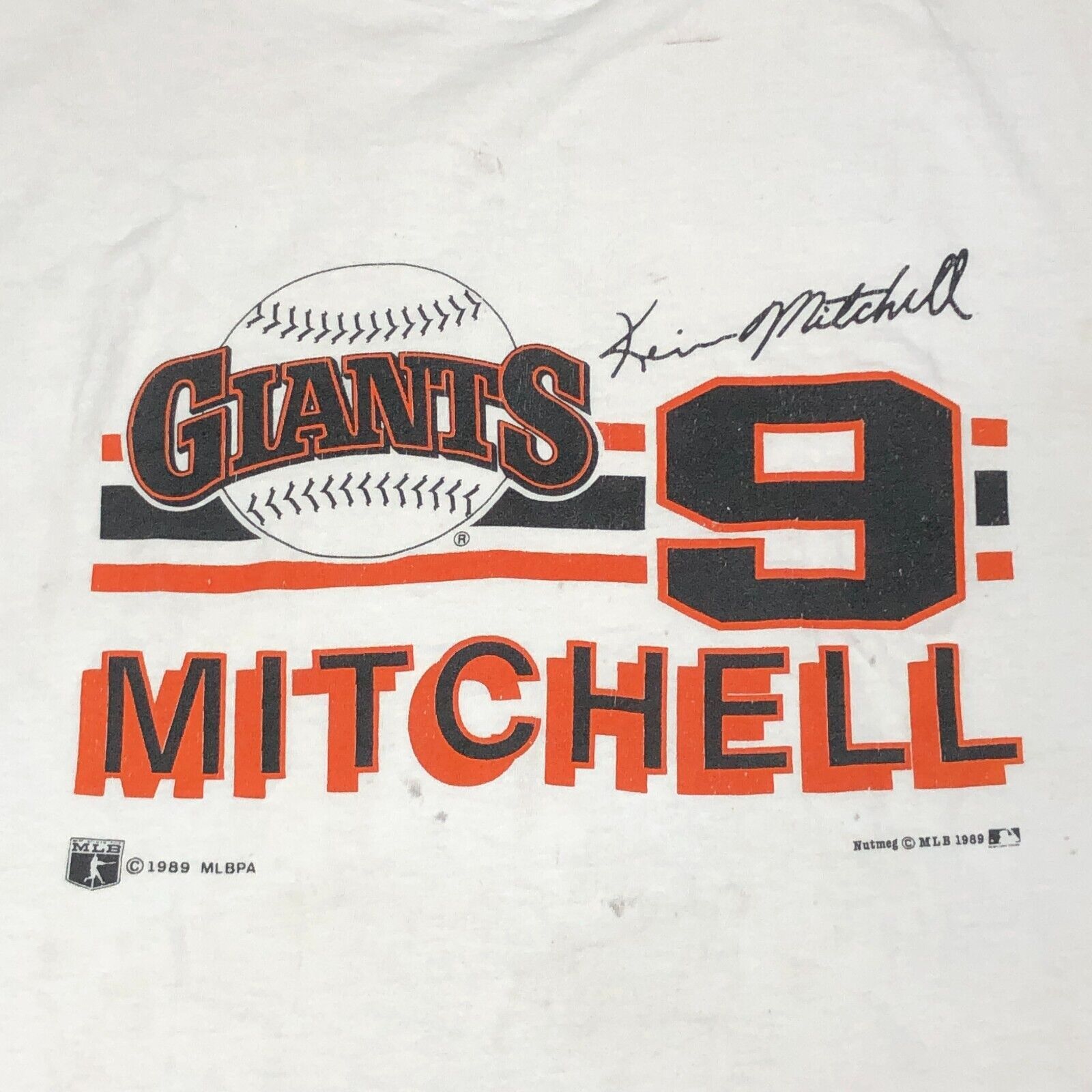 MLB × Nutmeg × Vintage 1989 San Francisco Giants Mitchell #9 Baseball MLB Tee XL Size US XL / EU 56 / 4 - 2 Thumbnail