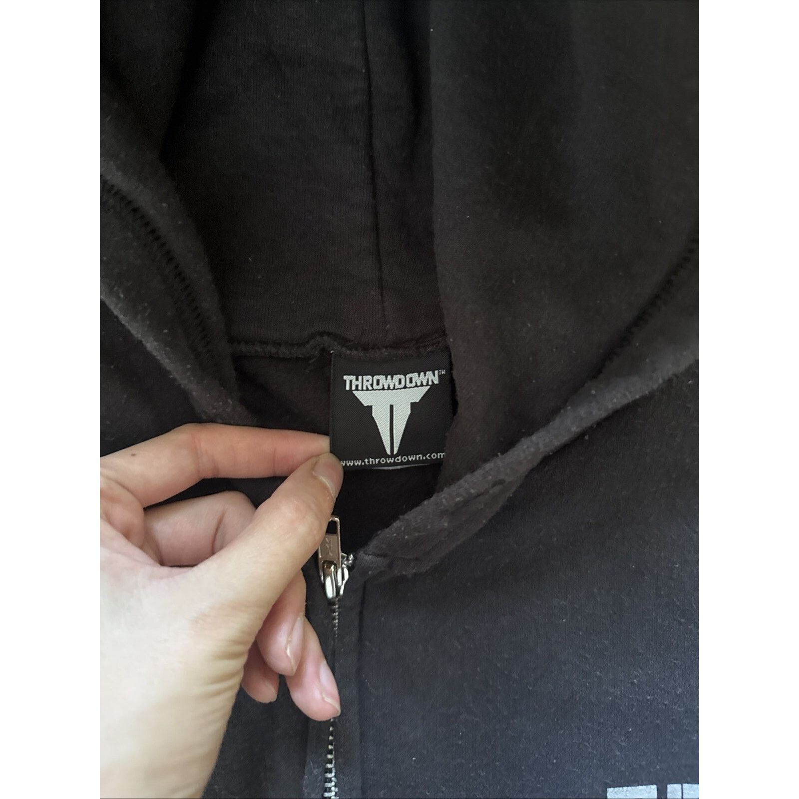 Affliction Y2K Affliction Throwdown MMA UFC Full Zip Black Hoodie Size US L / EU 52-54 / 3 - 3 Thumbnail