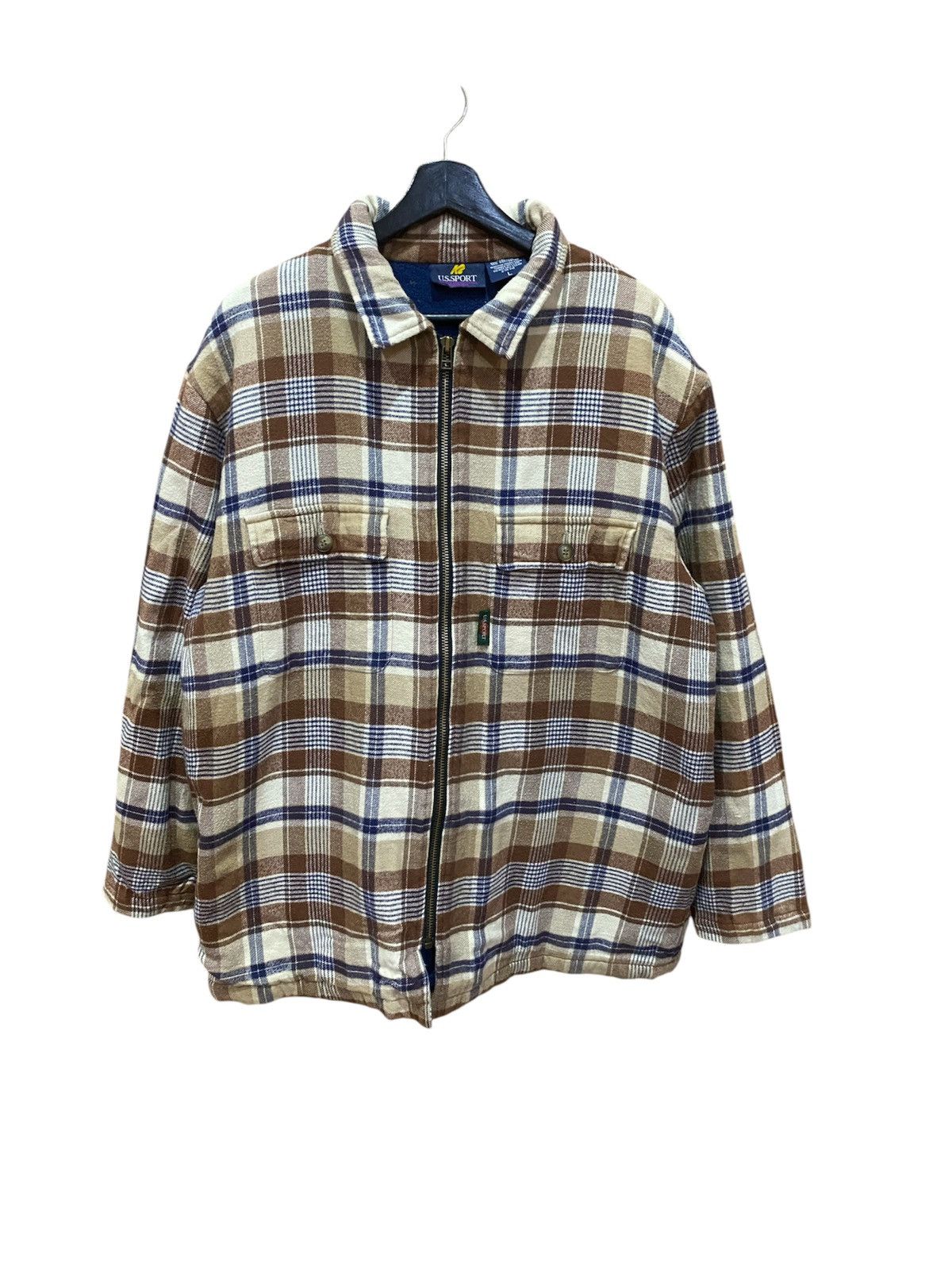 Other VINTAGE US SPORT FLANEL JACKET Size US L / EU 52-54 / 3 - 1 Thumbnail