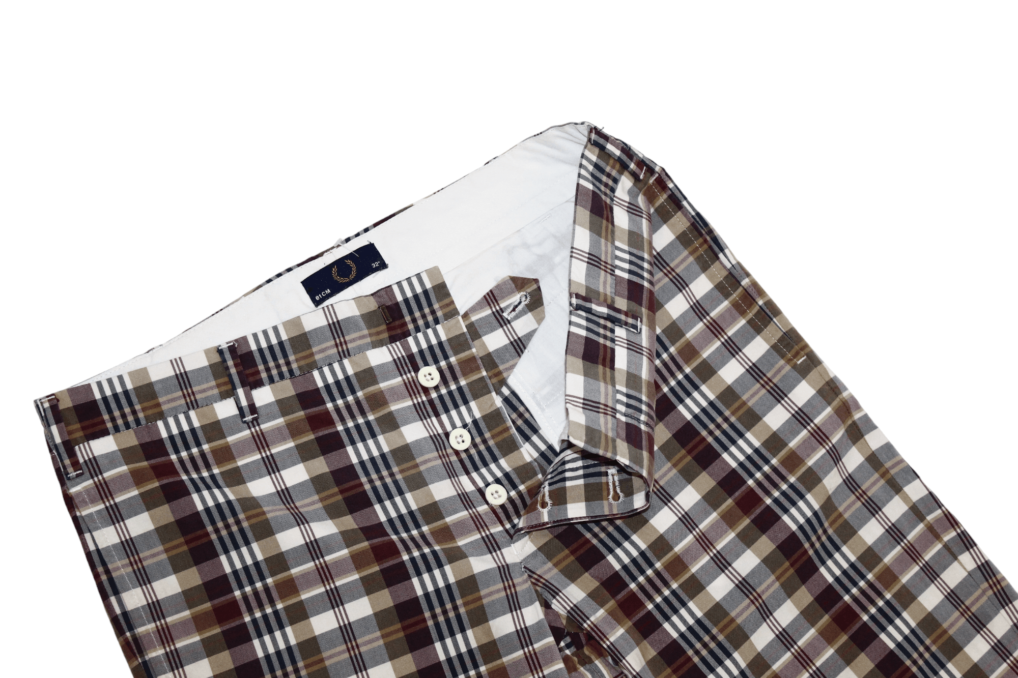 Fred Perry VTG Fred Perry Tartan Double-check Cotton Casual Pants Size US 32 / EU 48 - 4 Thumbnail