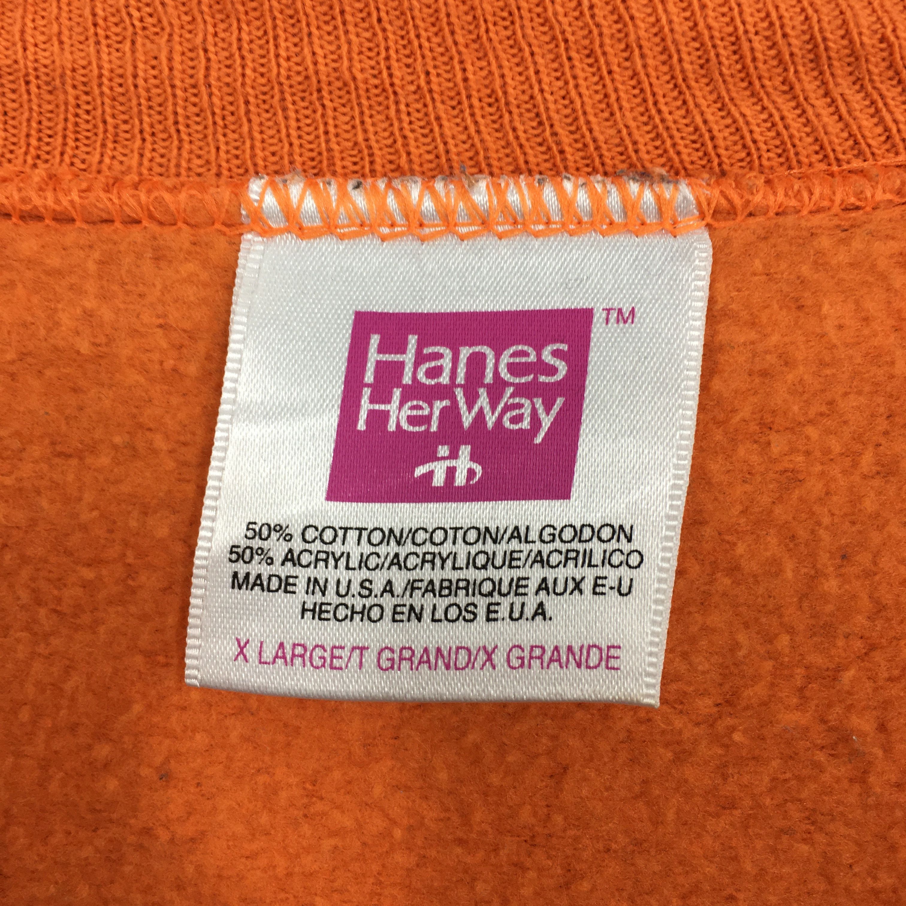 Hanes Vintage Happy Halloween Scary Ghost Boo Sweatshirt XLarge Size US XL / EU 56 / 4 - 3 Thumbnail