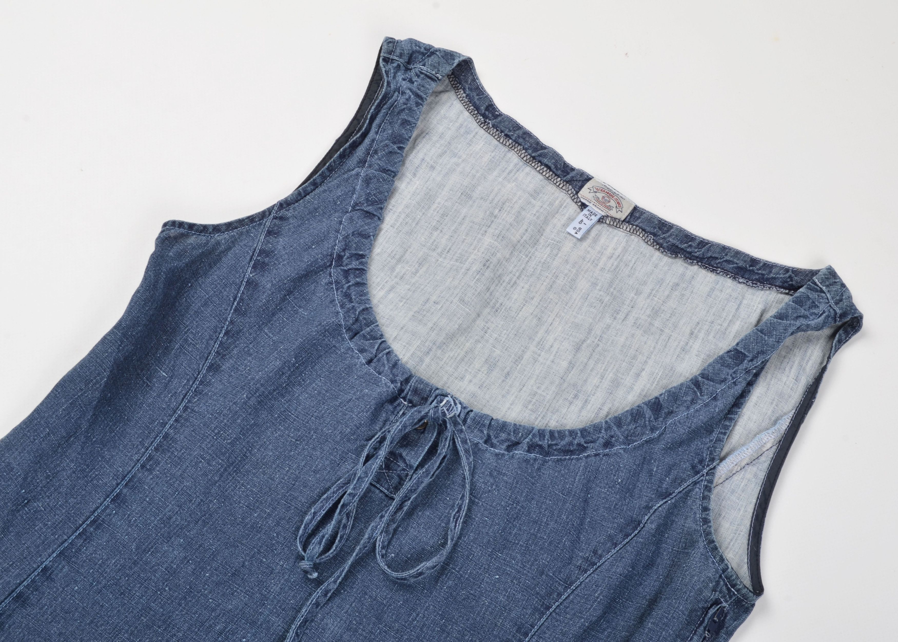 Giorgio Armani Vintage Armani Jeans 90's Cottagecore Blue Dress Size M / US 6-8 / IT 42-44 - 5 Thumbnail