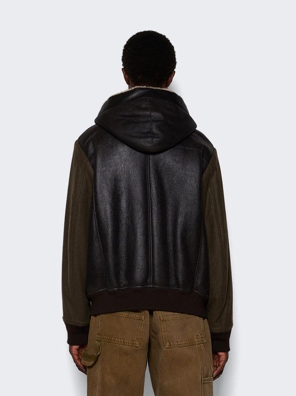 Givenchy o1mle0226 Reversible Shearling Varsity Jacket in Brown Size US XL / EU 56 / 4 - 5 Thumbnail