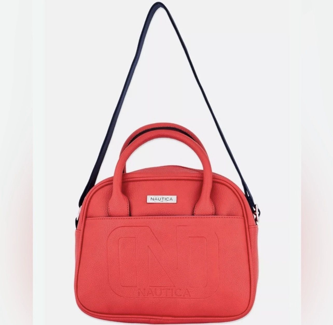 Nautica NWT Nautica Red Satchel Crossbody Handbag Strap & Dustbag Size ONE SIZE - 1 Thumbnail