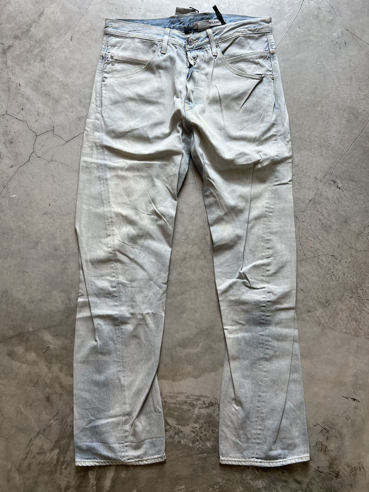 Levi's Levis Engineered Jeans Buckle Back Tag W33 Actual 35x34 Size US 33 - 2 Thumbnail