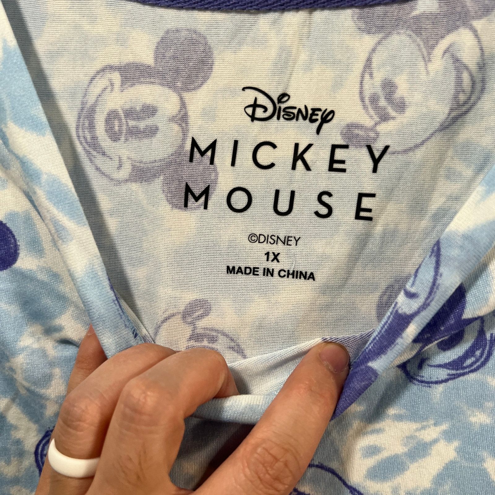 Other Disney & Friends Jersey Boxy Tee & Cropped Pants Pajama Mick Size XL / US 12-14 / IT 48-50 - 3 Thumbnail