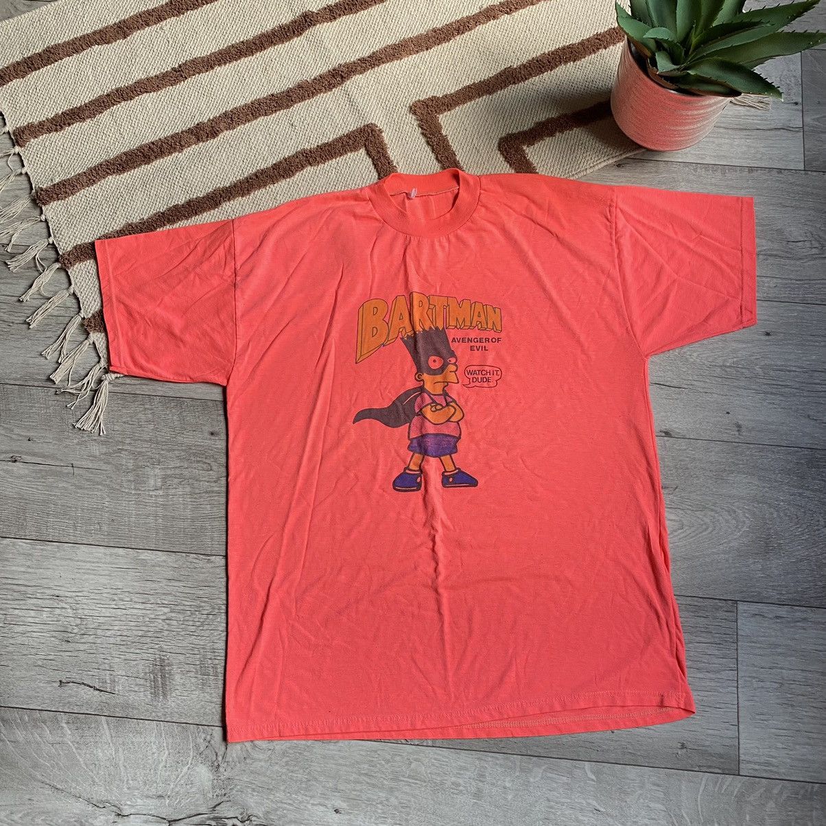 The Simpsons VINTAGE THE SIMPSONS BART BATMAN 90s T SHIRT Size US L / EU 52-54 / 3 - 1 Thumbnail