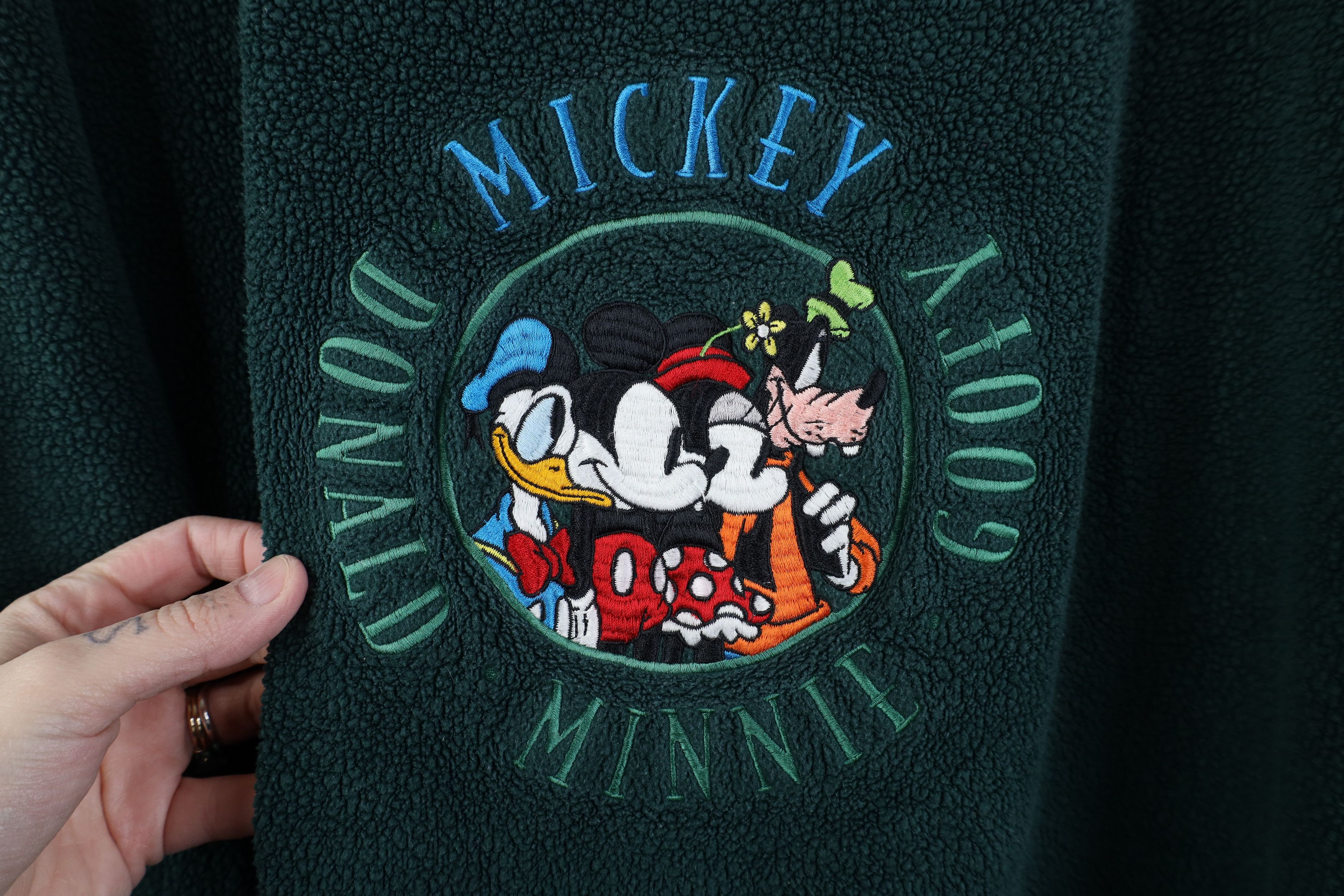 Disney Vintage 90s Disney Mickey Mouse Friends Fleece Sweatshirt Size US L / EU 52-54 / 3 - 4 Thumbnail