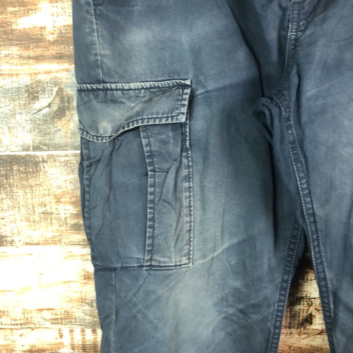 GU × Japanese Brand DL GU Dark Blue Cargo Multipocket Pants #C653 Size US 32 / EU 48 - 9 Thumbnail
