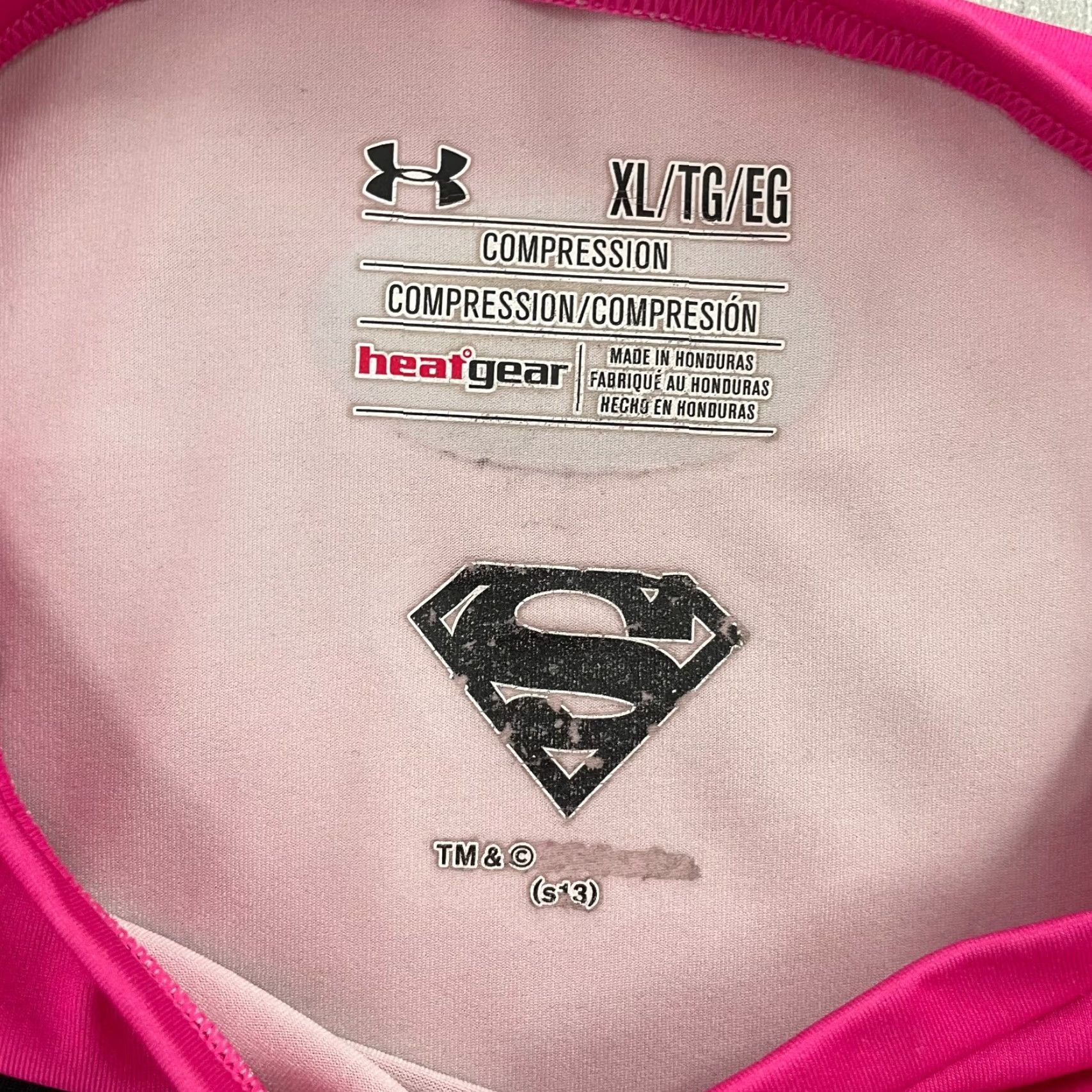 Under Armour Under Armour Superman Compression Shirt Adult XL Pink Alter Ego Logo Tee Gym Men Size US XL / EU 56 / 4 - 6 Thumbnail