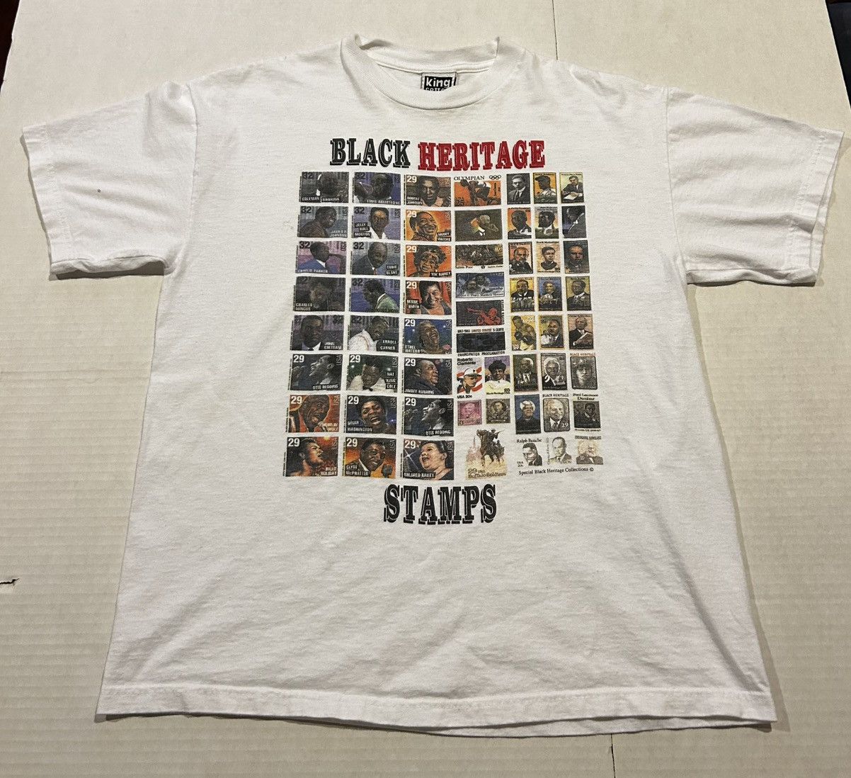 Vintage Vintage Black Heritage Stamps Shirt Size US L / EU 52-54 / 3 - 1 Thumbnail