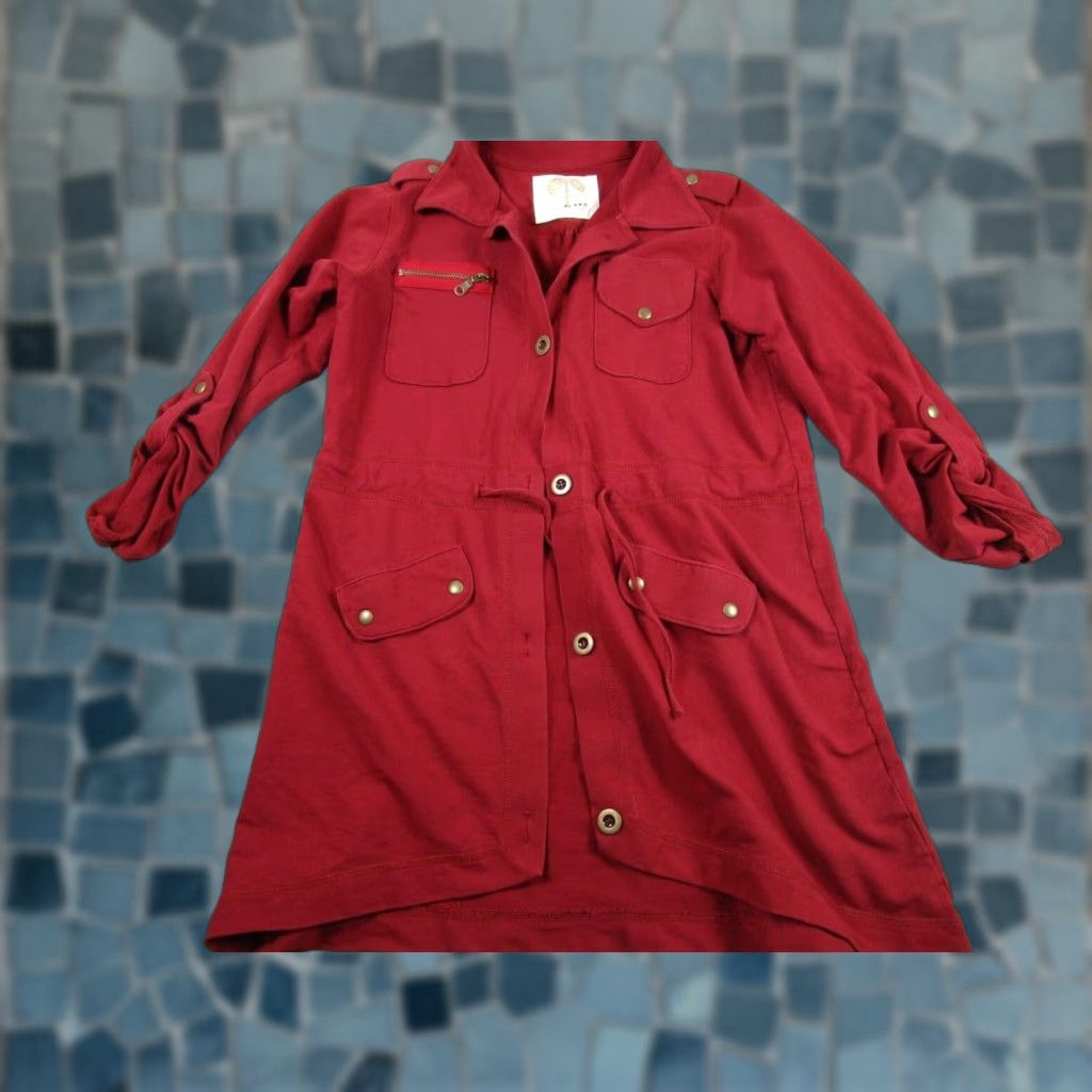 Vintage Blake Jacket Womens Large Black Button Up Roll Tab Sleeve Pockets Size M / US 6-8 / IT 42-44 - 1 Thumbnail
