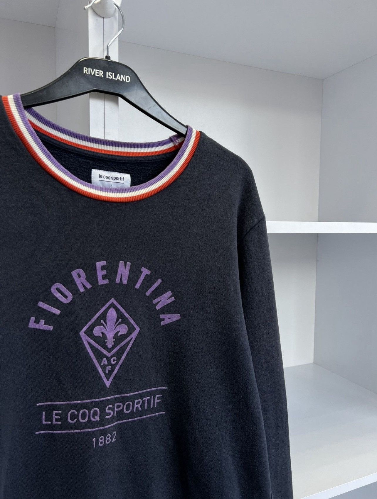 Le Coq Sportif Vintage Le Coq Sportif Fiorentina Football Sweatshirt Size US L / EU 52-54 / 3 - 2 Thumbnail