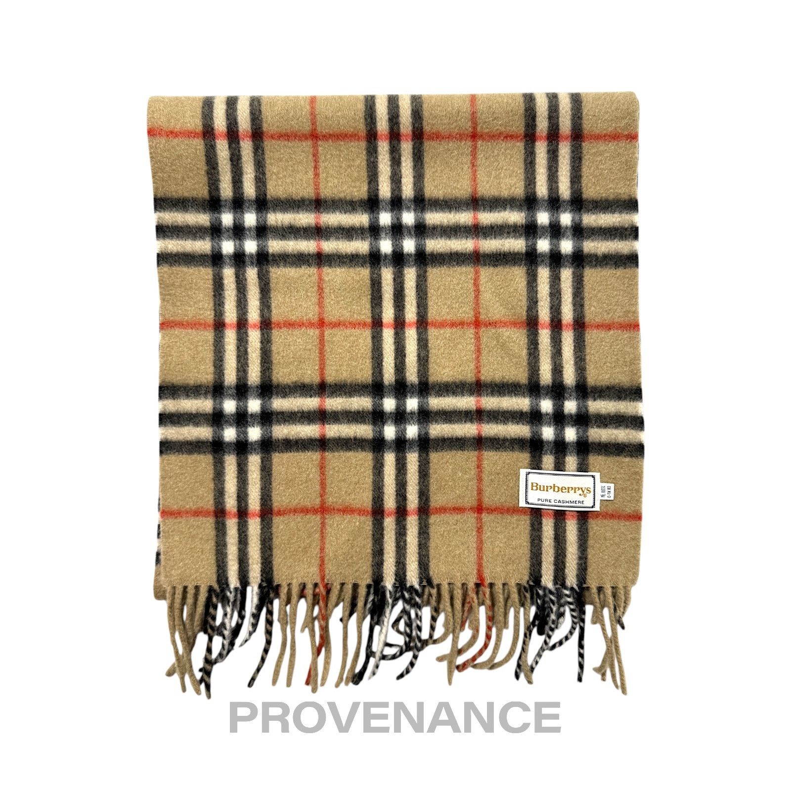 Burberry 🔴 Vintage Burberrys Scarf Nova Check 100% PURE CASHMERE Size ONE SIZE - 1 Thumbnail