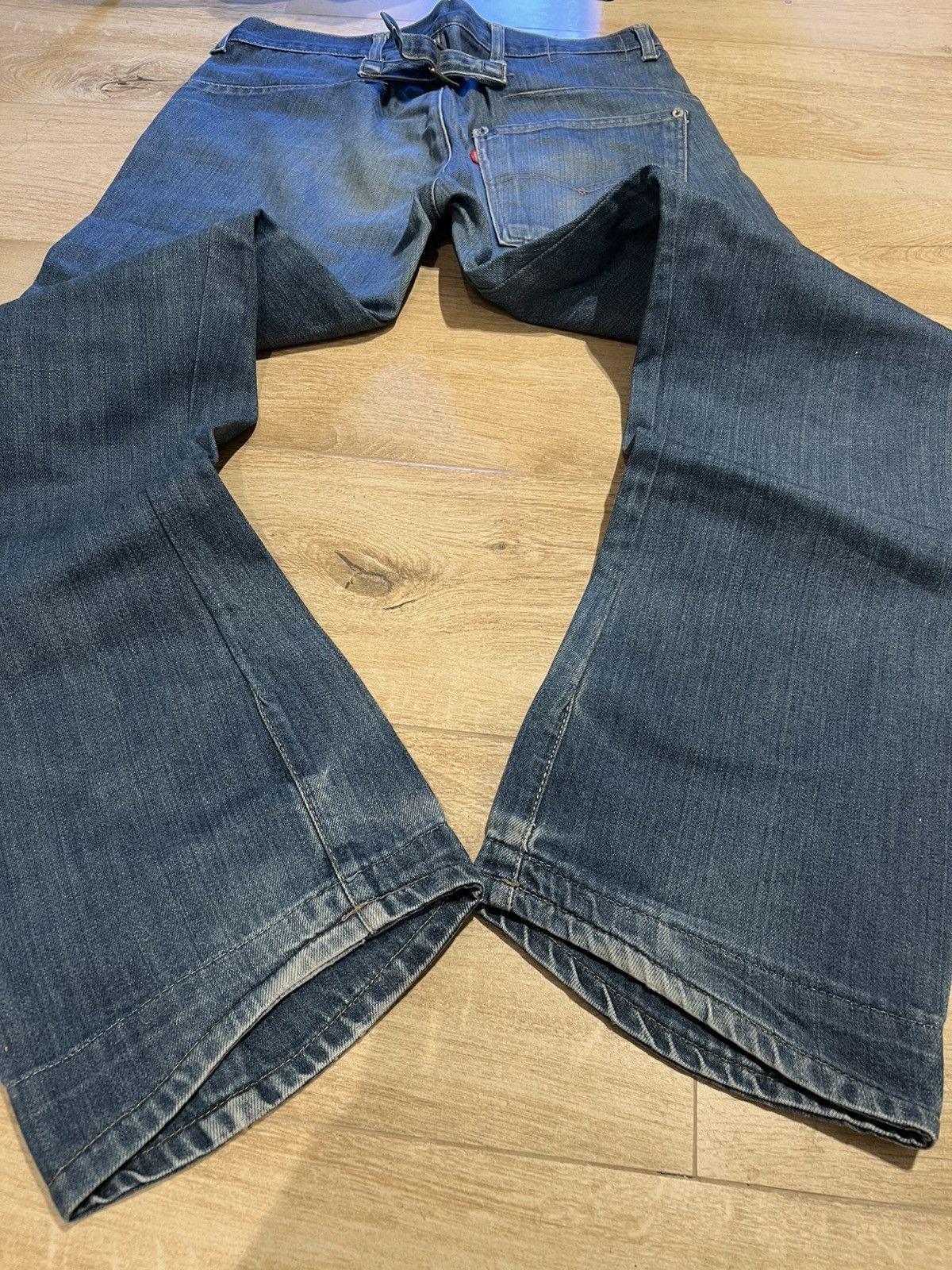 Levi's Levi’s Engineer Italy/UK dual Made Cinch Back Button Fly Size US 32 / EU 48 - 3 Thumbnail