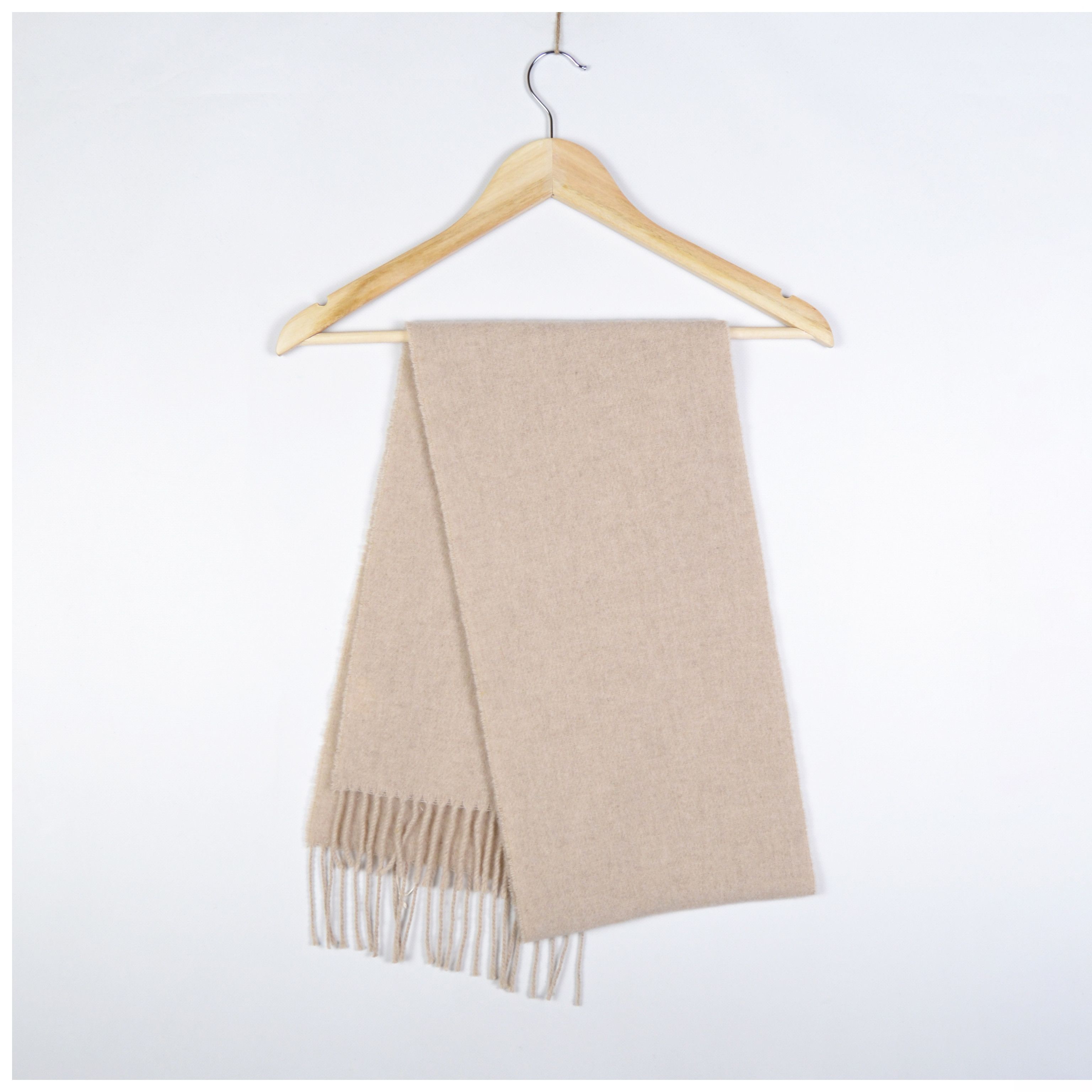 Other Cristina Chiti Beige Wool/Cashmere Scarf Light Beige Size ONE SIZE - 8 Thumbnail