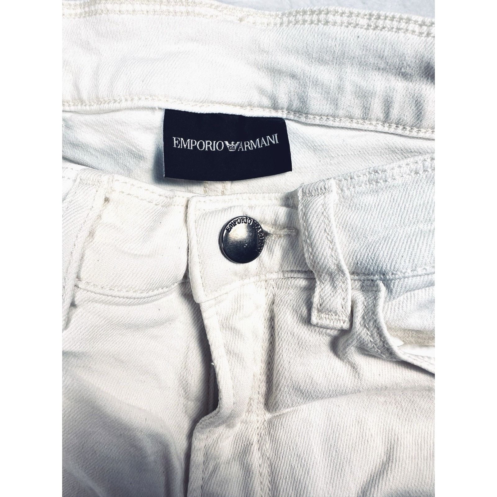 Emporio Armani Emporio Armani White Skinny Jeans Sz 25 Stretch Denim Slim Size 25" / US 0 / IT 36 - 5 Thumbnail