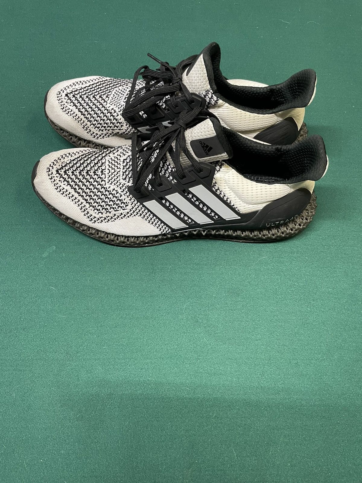 Adidas Adidas Ultra 4D “Core Black / Cloud White” Size US 15 / EU 48 - 4 Thumbnail