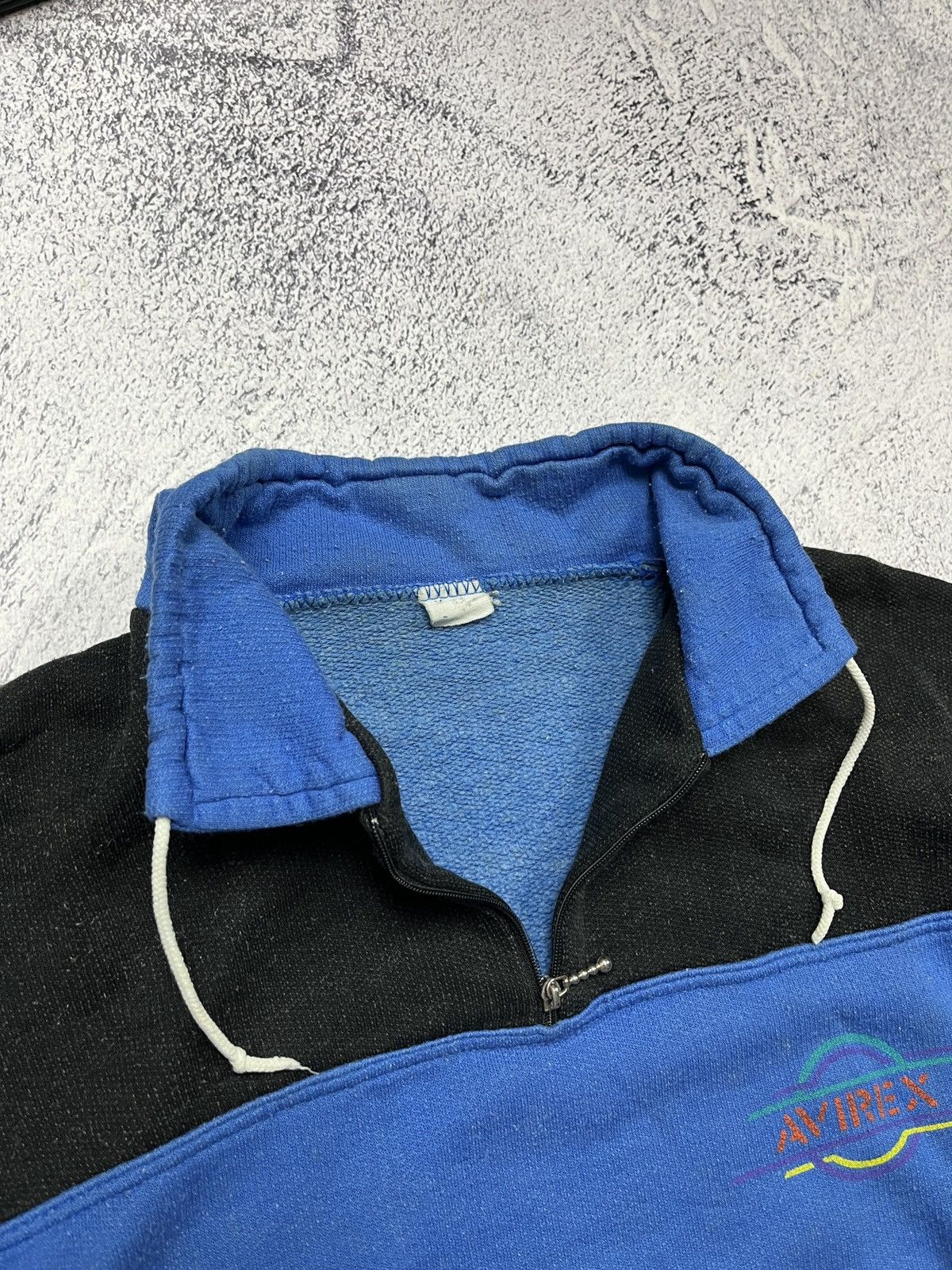 Avirex Vintage 90’s Avirex Zip Sweatshirt Workwear Military Sweater Size US M / EU 48-50 / 2 - 7 Thumbnail