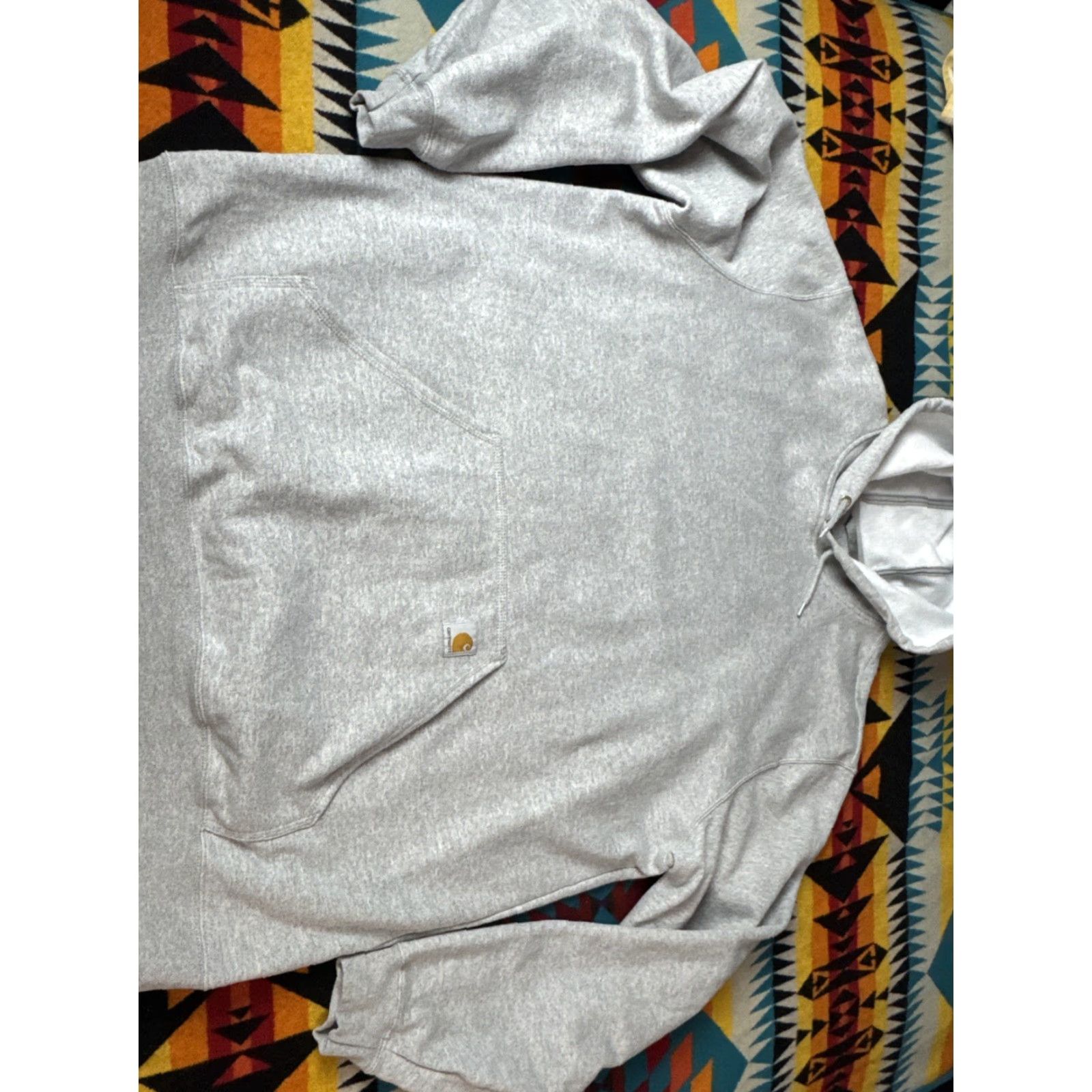 Carhartt Carhartt Hoodie Sweatshirt 2XL Tall Gray Pullover Men’s Loose Fit Size US XXL / EU 58 / 5 - 4 Thumbnail