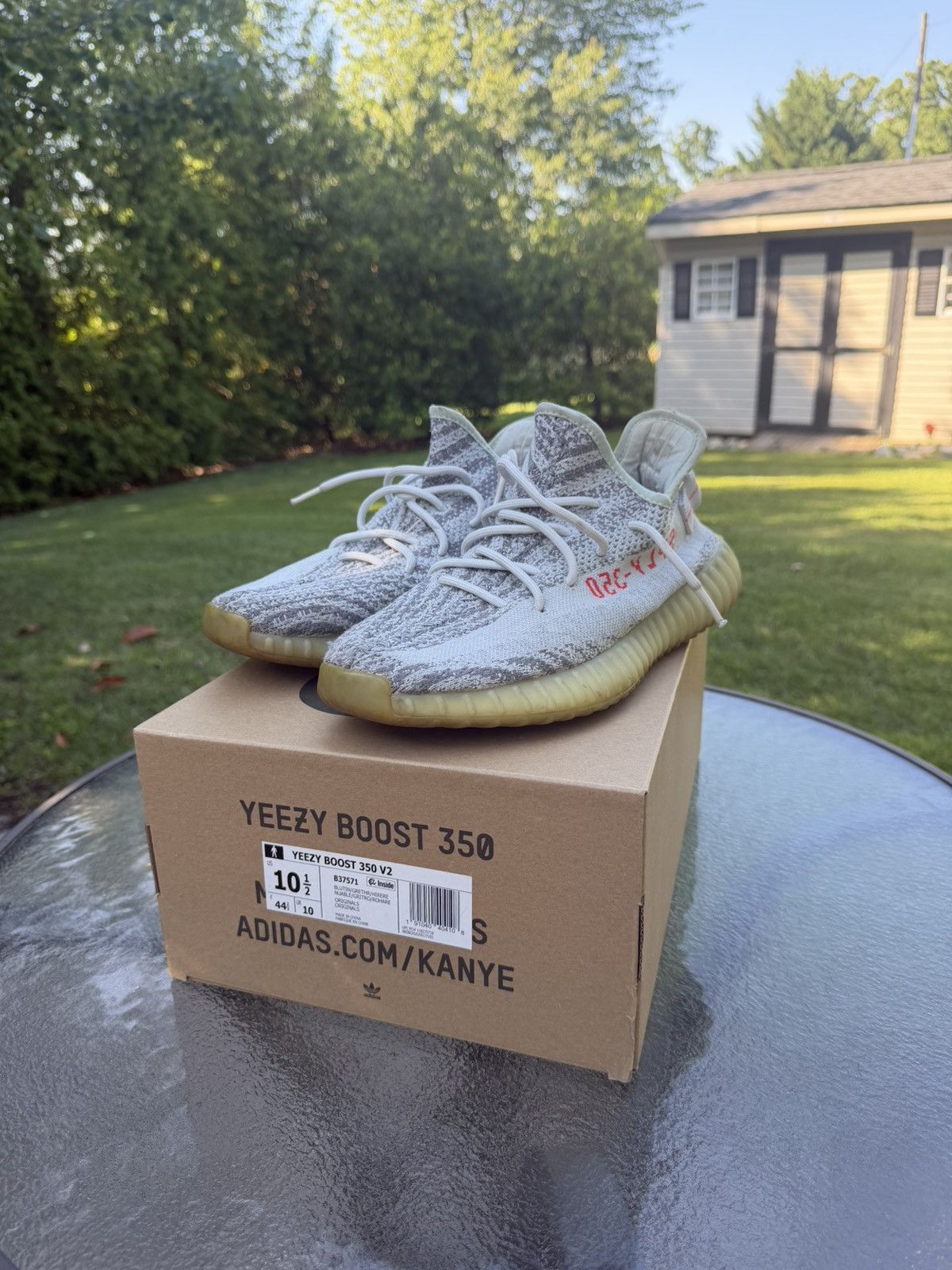 Adidas Adidas Yeezy Boost 350 V2 Blue Tint 2017 Size US 10.5 / EU 43-44 - 1 Thumbnail