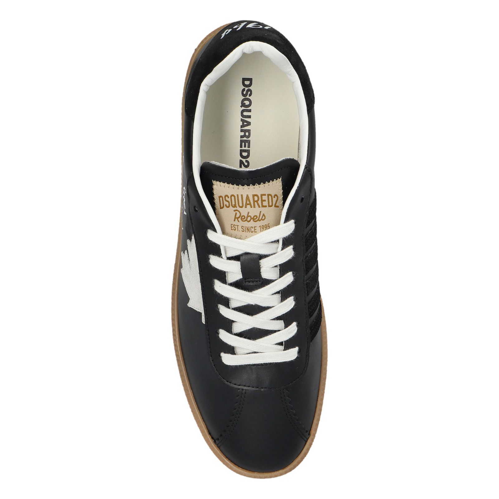 Dsquared2 DSQUARED2 Rebels Black/White Sneakers New & Authentic (Men's Size US 8 / EU 41 - 5 Thumbnail