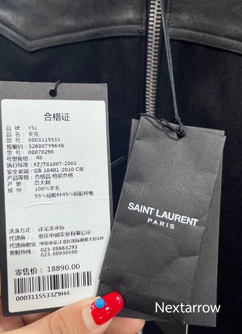 Saint Laurent Paris × Yves Saint Laurent Saint Laurent Paris 2013 leather patchwork jacket Size US M / EU 48-50 / 2 - 5 Thumbnail