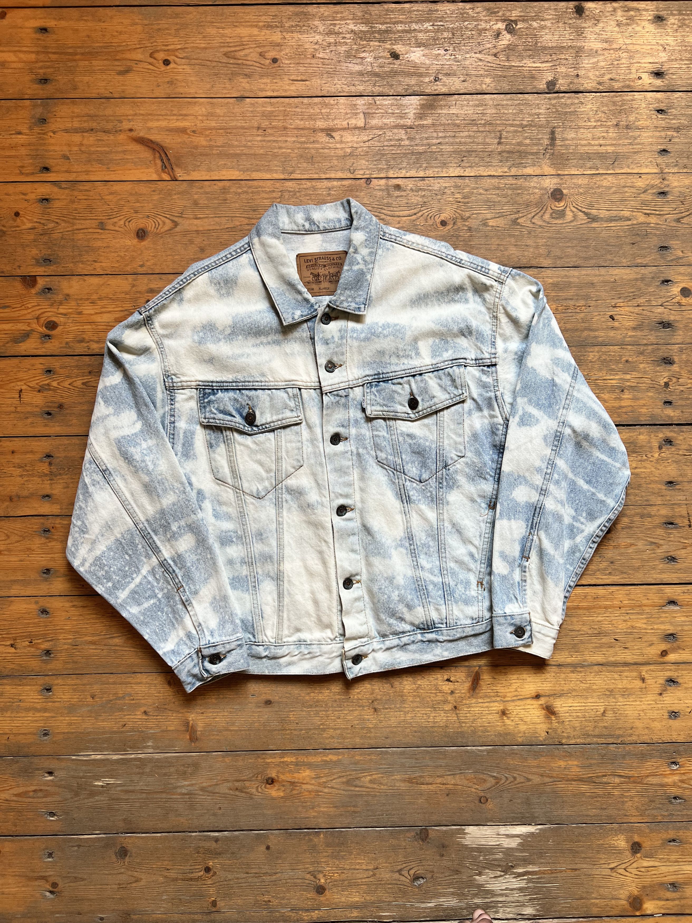 Other Levi's Vintage USA Denim Trucker Bomber Heavy Jacket Size US XL / EU 56 / 4 - 3 Thumbnail
