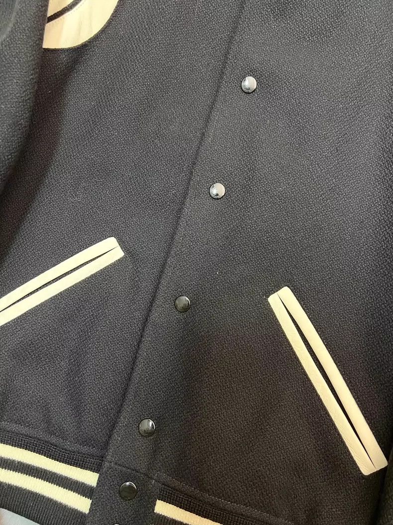 Saint Laurent Paris Saint Laurent 23 Spring/Summer Black and White Wool Teddy J Size US M / EU 48-50 / 2 - 4 Thumbnail