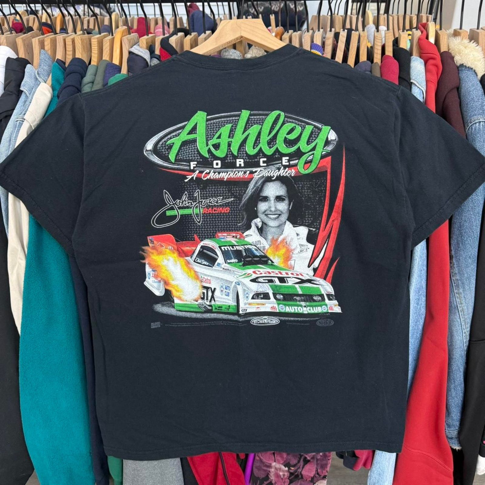 Other Vintage Y2K Ashley Force Racing Tee Black Size US L / EU 52-54 / 3 - 1 Thumbnail
