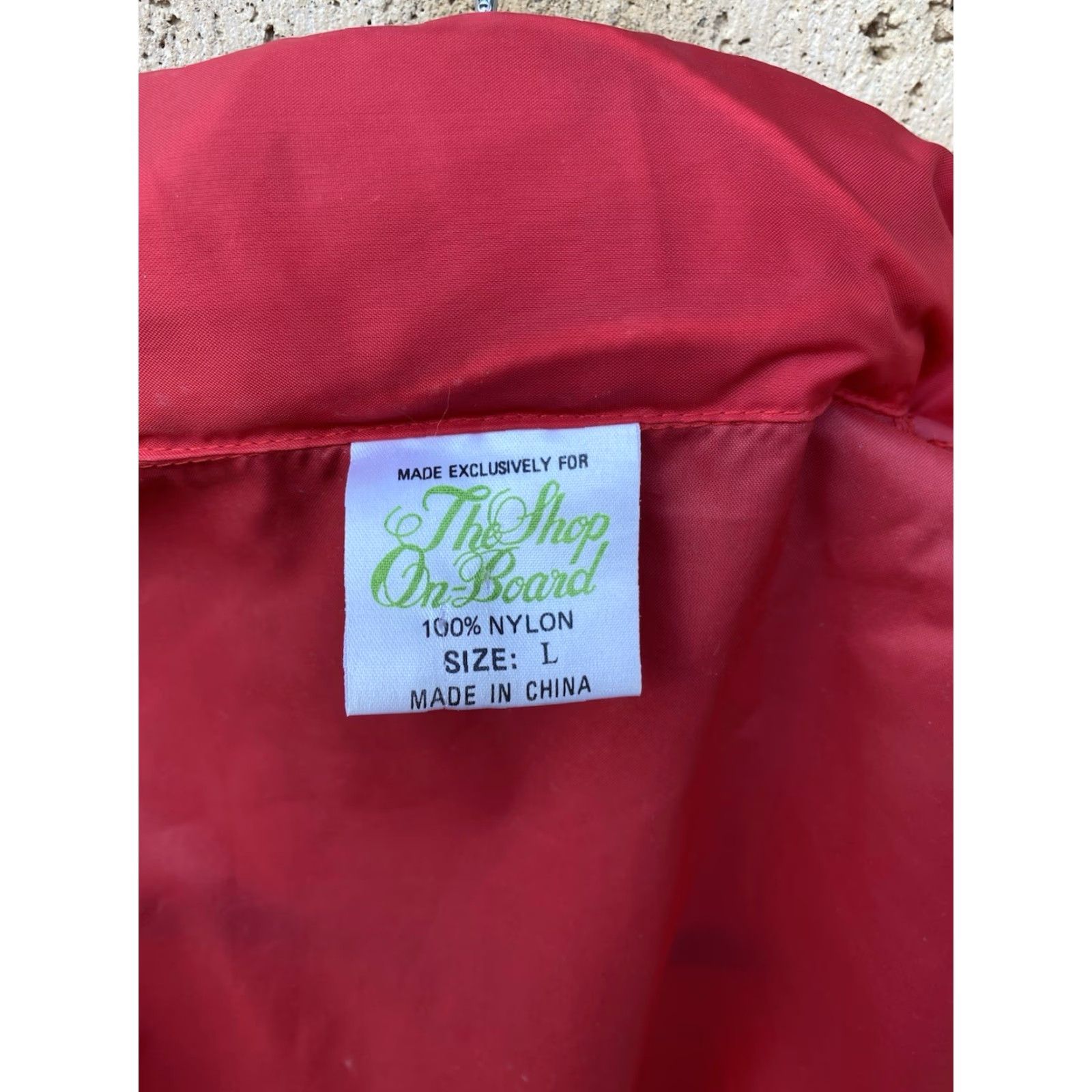 Vintage VINTAGE M.S. Statendam Windbreaker Jacket Nylon Red Navy? Size US L / EU 52-54 / 3 - 7 Thumbnail