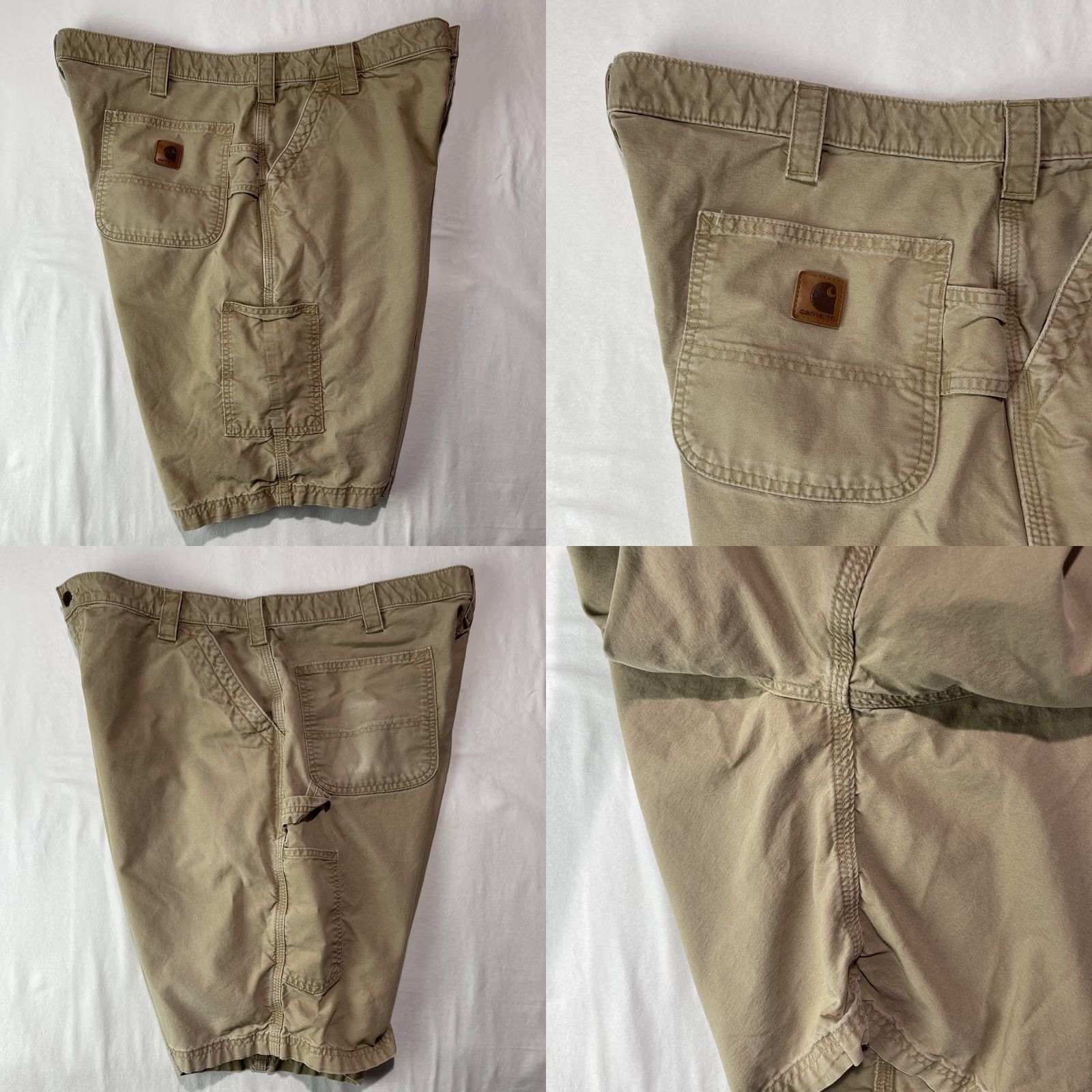Carhartt Carhartt Shorts Mens 42 Carpenter Cargo B147 DKH Work Original Fit Mens Regular Cargo Beige Cotton Short 42 Inseam 10 Size US 40 / EU 56 - 8 Thumbnail