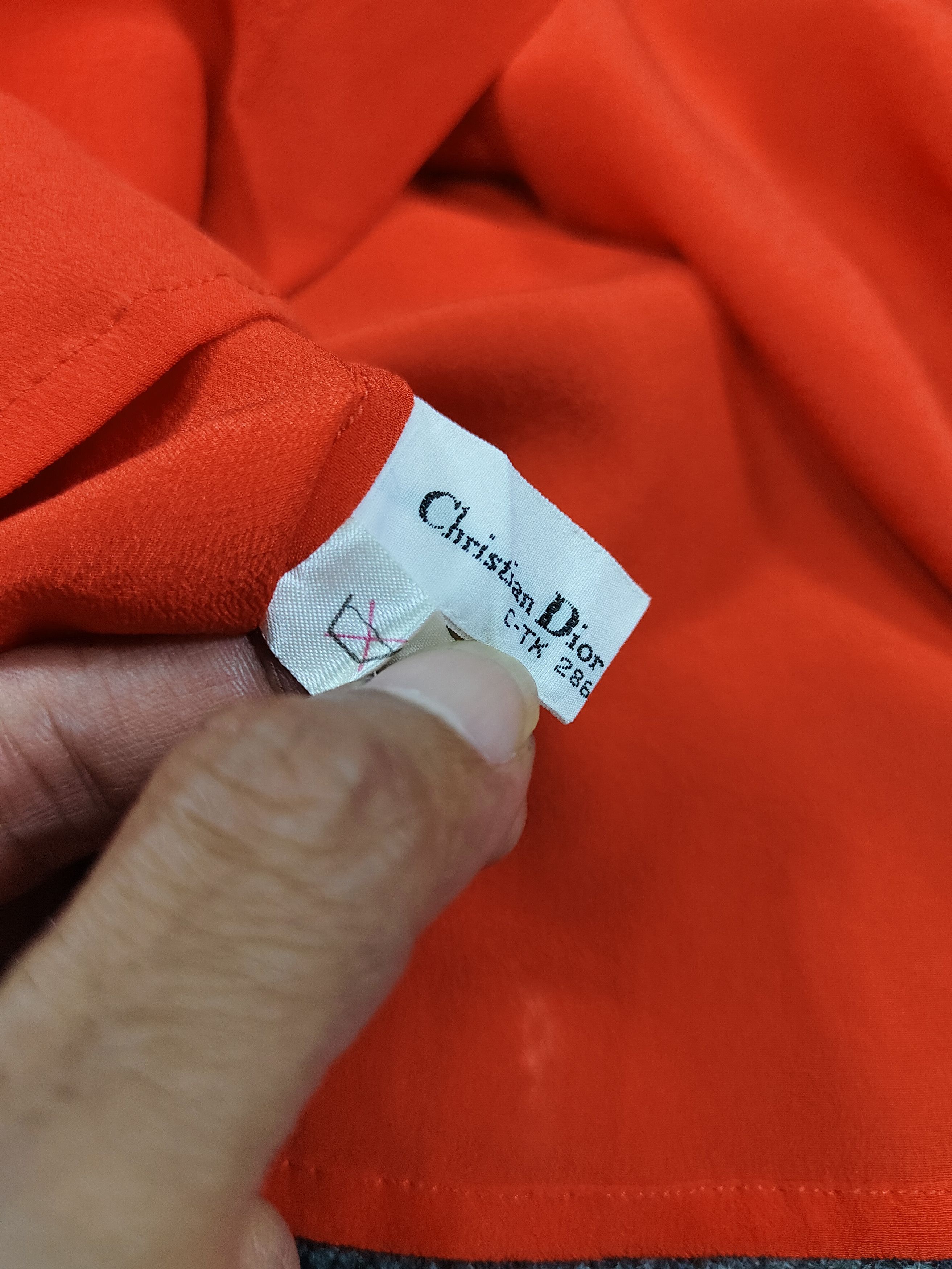 Christian Dior Monsieur SAMPLE💥 80s Christian Dior Cuffs Puffy Sleeve Silk Blouses Size M / US 6-8 / IT 42-44 - 10 Thumbnail
