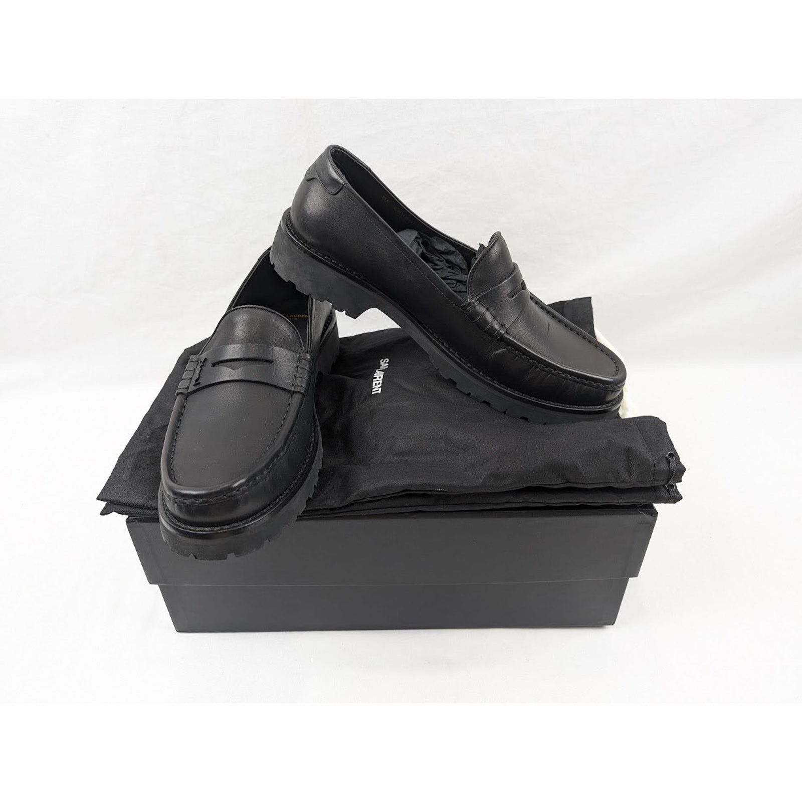 Saint Laurent Paris o1rshd1 Mag 15 Moccasin in Nero Size US 13 / EU 46 - 18 Thumbnail