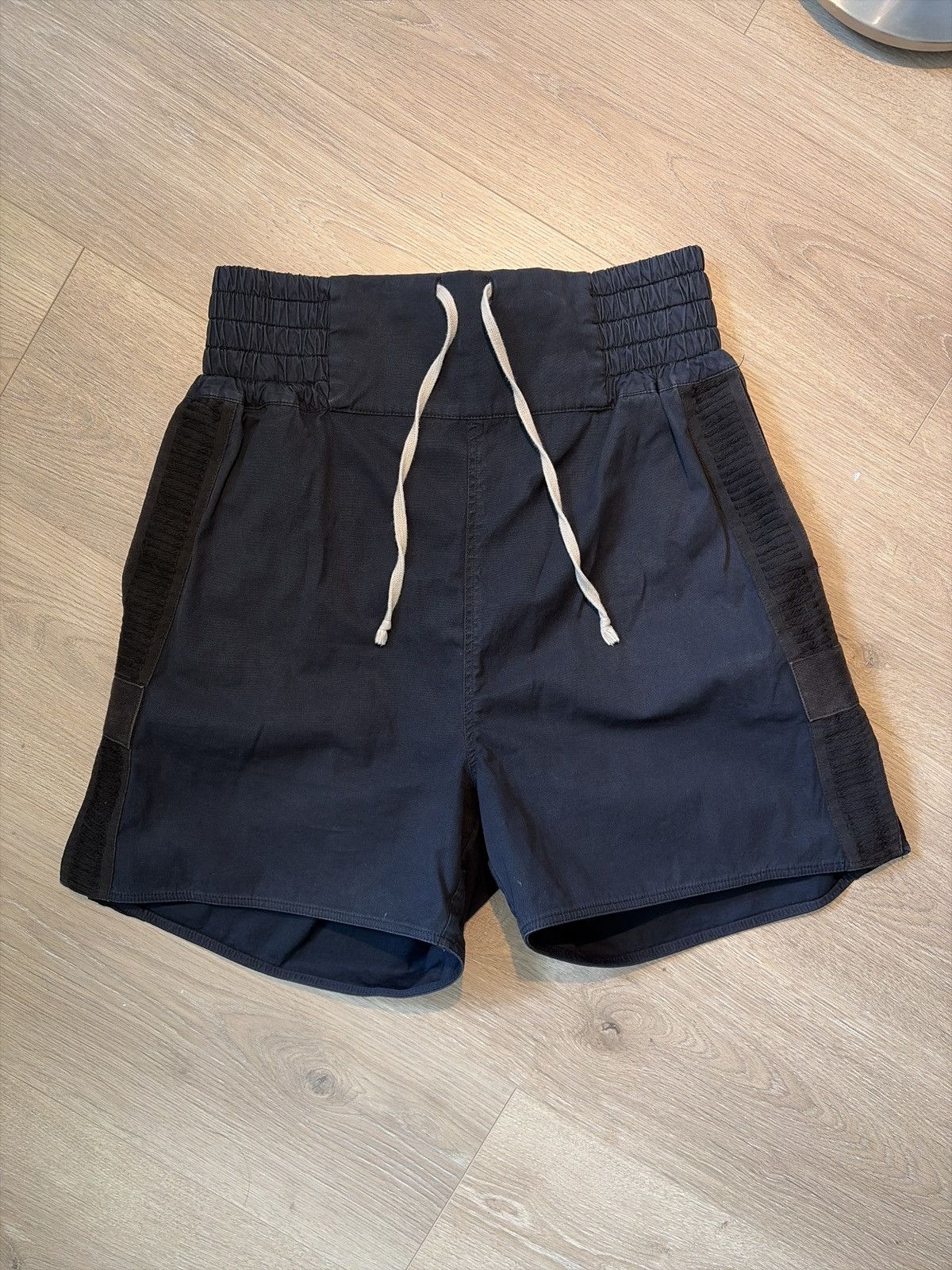 Rick Owens Moody Stripe Shorts | Grailed