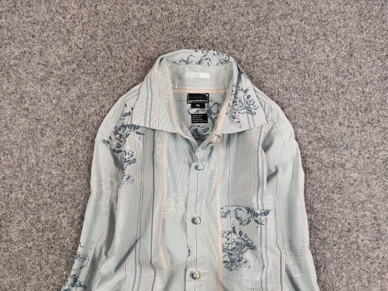 Oakley Vintage Oakley Monogram Logo Casual Button long sleeve Shirt Size US XL / EU 56 / 4 - 8 Thumbnail
