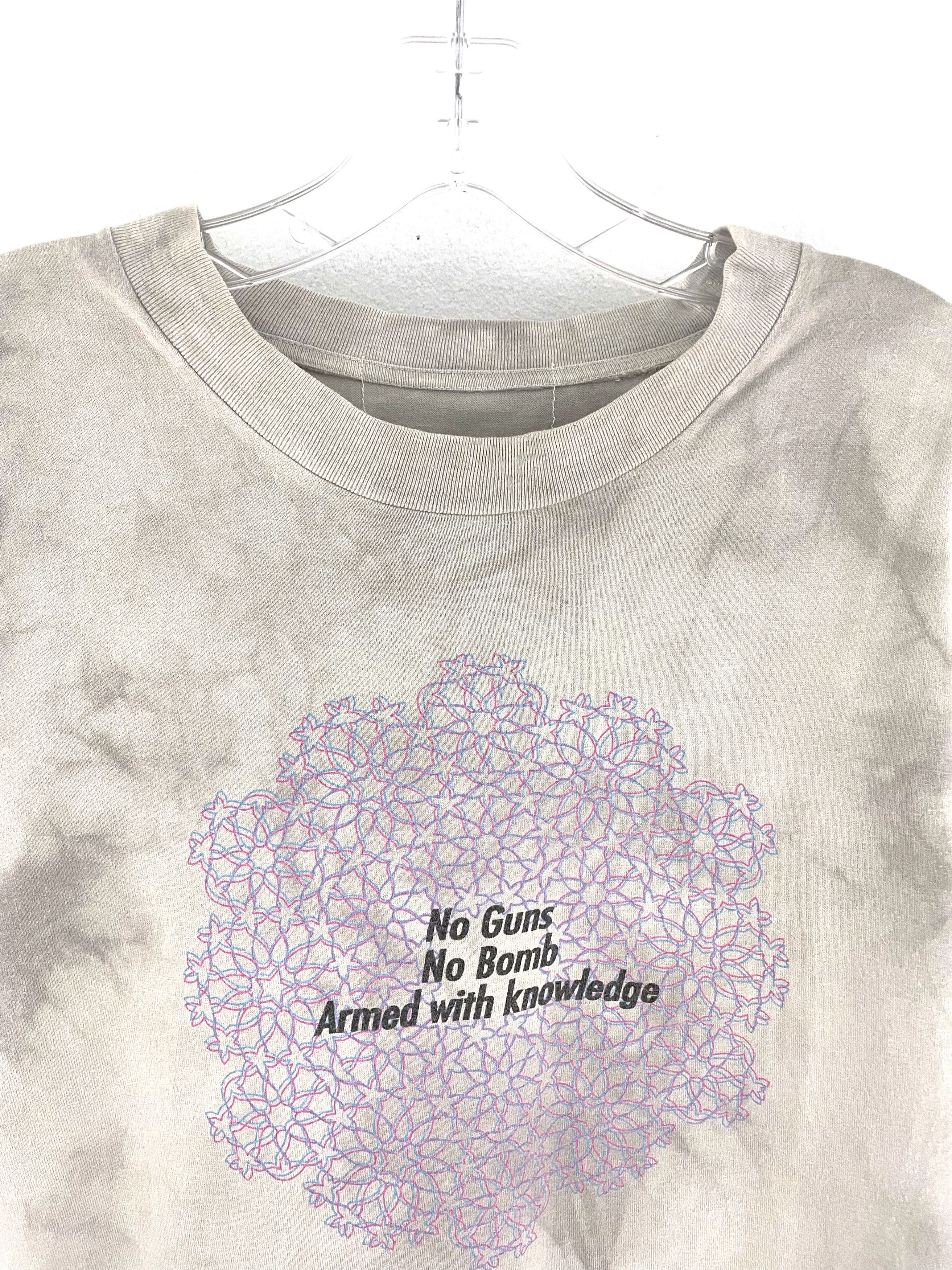General Research No Guns No Bomb Armed With Knowledge Tie Dye T-Shirt Size US L / EU 52-54 / 3 - 3 Thumbnail