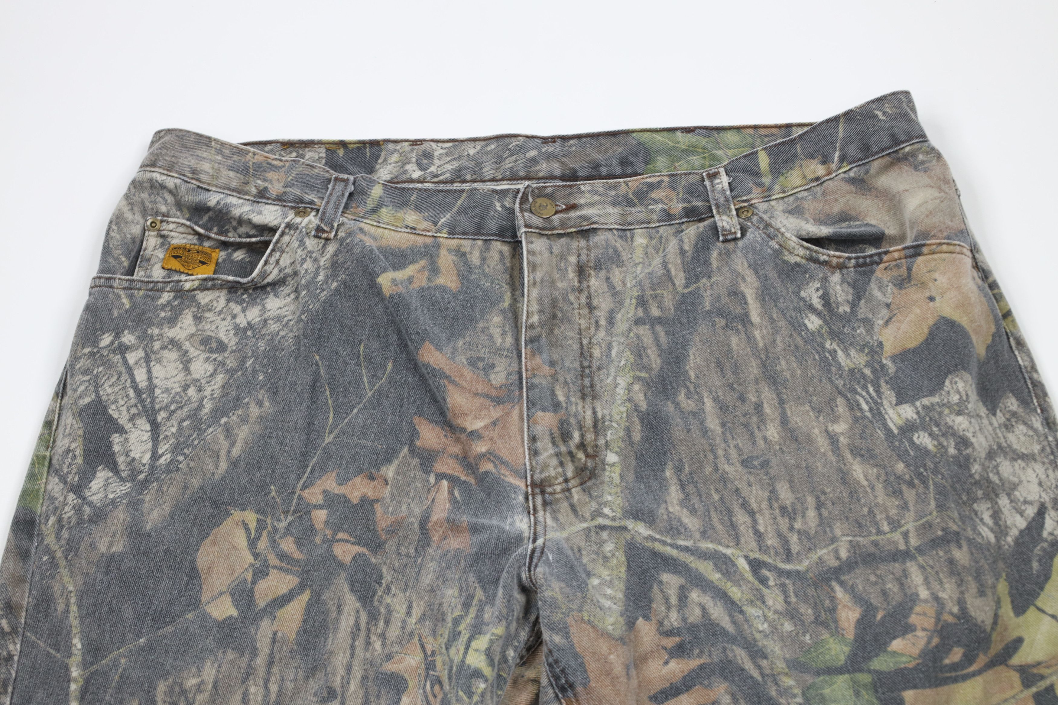 Vintage Vintage 90s Streetwear Camouflage Wide Leg Denim Jeans Size US 42 / EU 58 - 2 Thumbnail