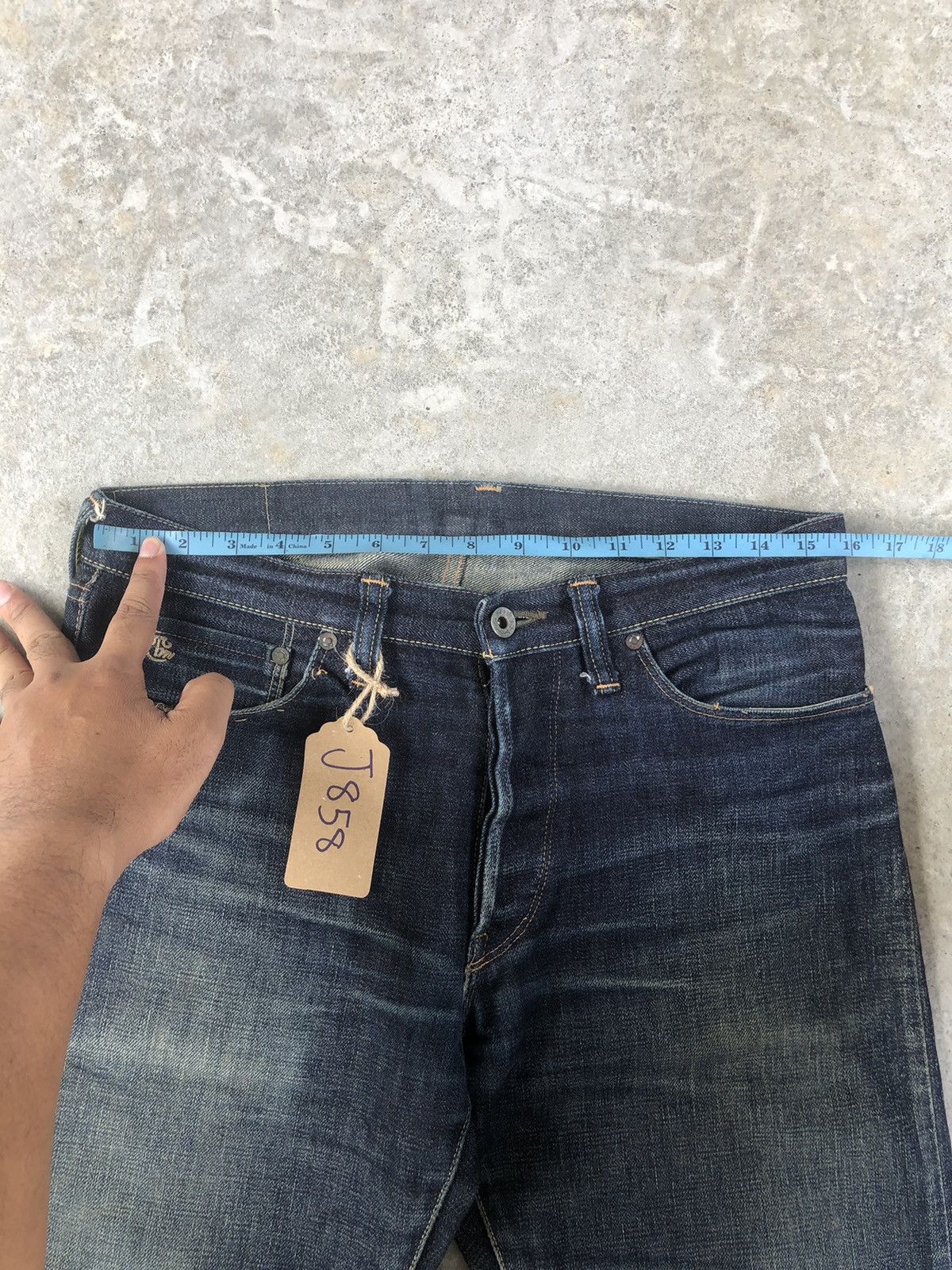 TOYS McCOY Toys Maccoy x Take Five Selvedge Denim Distressed Jeans Size US 31 - 22 Thumbnail