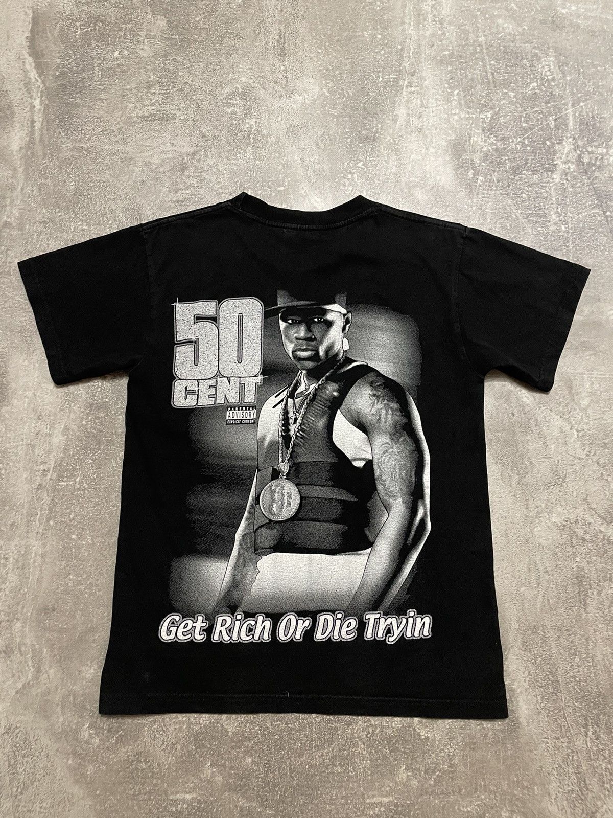 Band Tees × Rap Tees × Vintage Vintage 50 Cent Get Rich Or Die Tryin T-Shirt Size US S / EU 44-46 / 1 - 11 Thumbnail