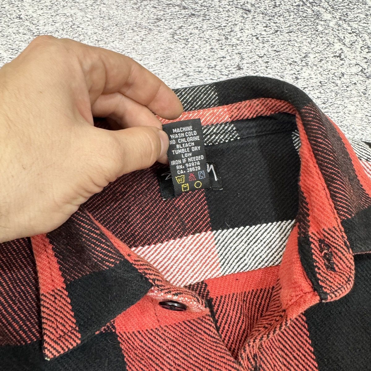 Stussy × Vintage Stussy Vintage Mens Flannel Overshirt L size Size US L / EU 52-54 / 3 - 9 Thumbnail