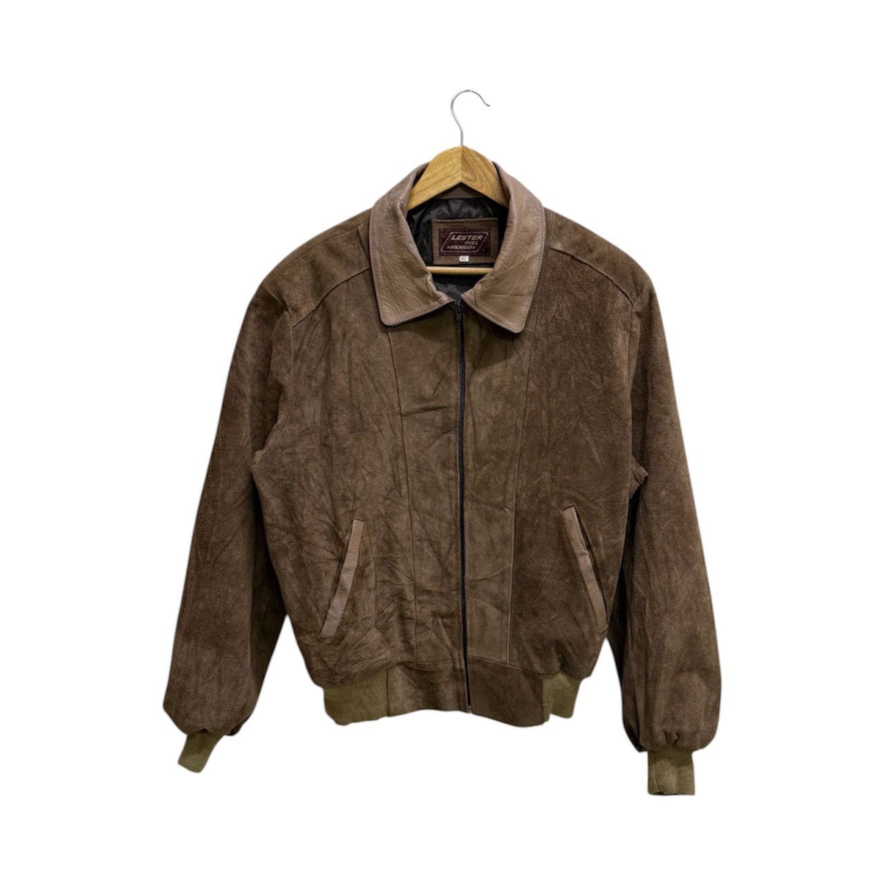 Leather VINTAGE LESTER PIEL MEXICO SUEDE LEATHER BOMBER JACKET Size US M / EU 48-50 / 2 - 1 Thumbnail