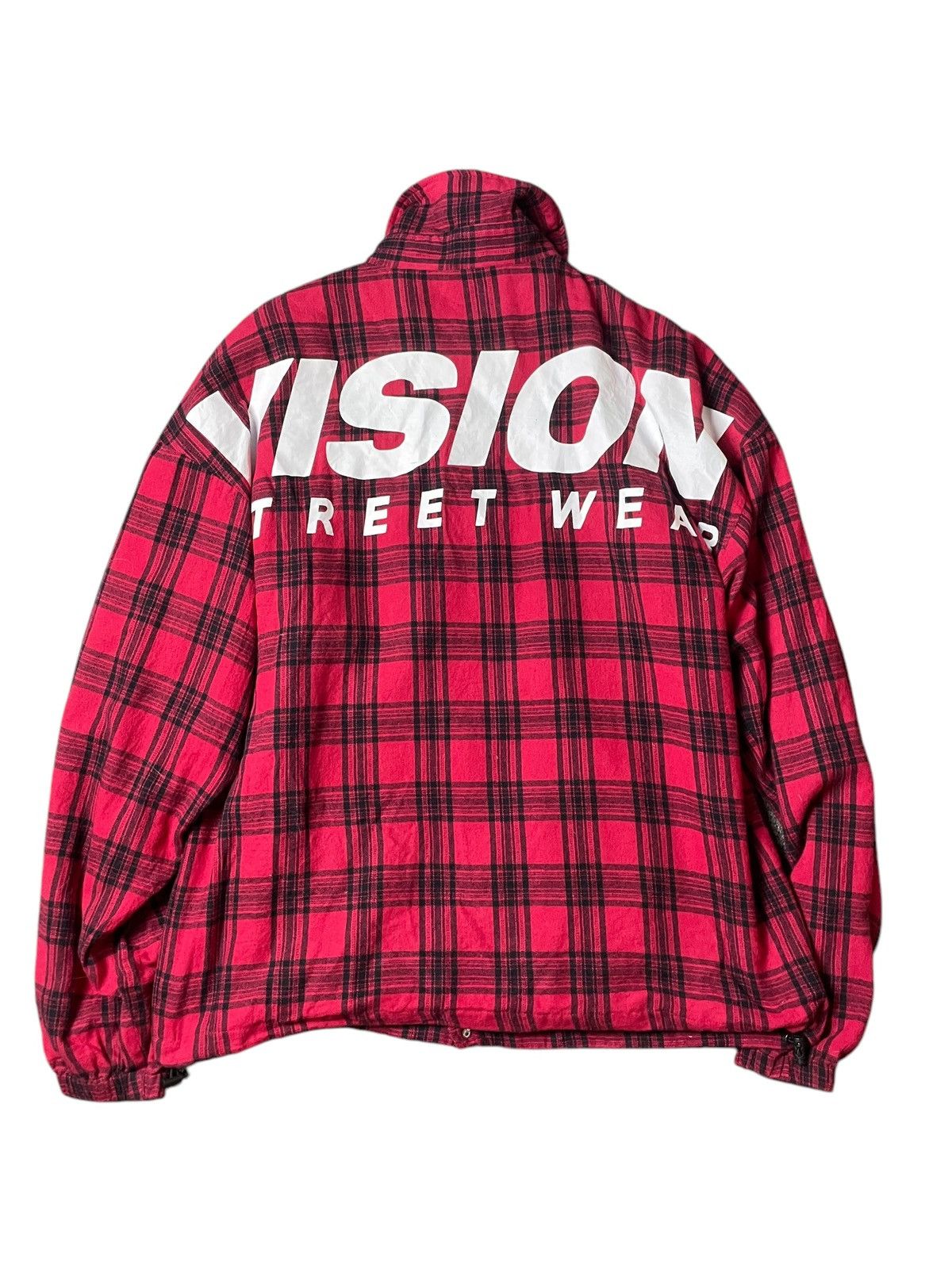 Japanese Brand × Vintage × Vision Streetwear Vision StreetWear Checkered Button Jacket (98) Size US L / EU 52-54 / 3 - 6 Thumbnail