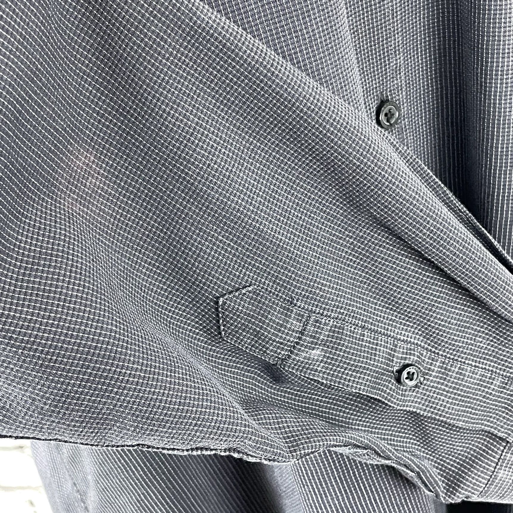 Joseph Abboud Joseph Abboud Gray Button Down Shirt Medium Long Sleeve Casual Business Mens Size 40R - 6 Thumbnail