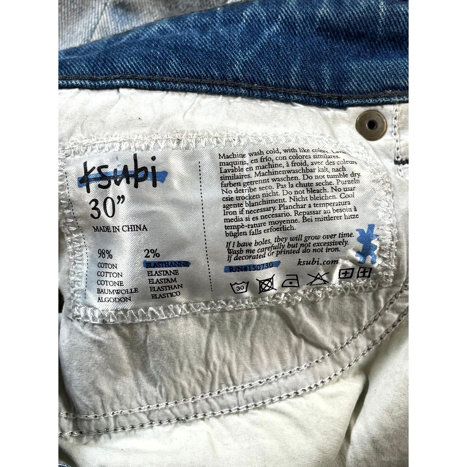 Ksubi Ksubi Light Wash Jeans Size US 30 / EU 46 - 4 Thumbnail