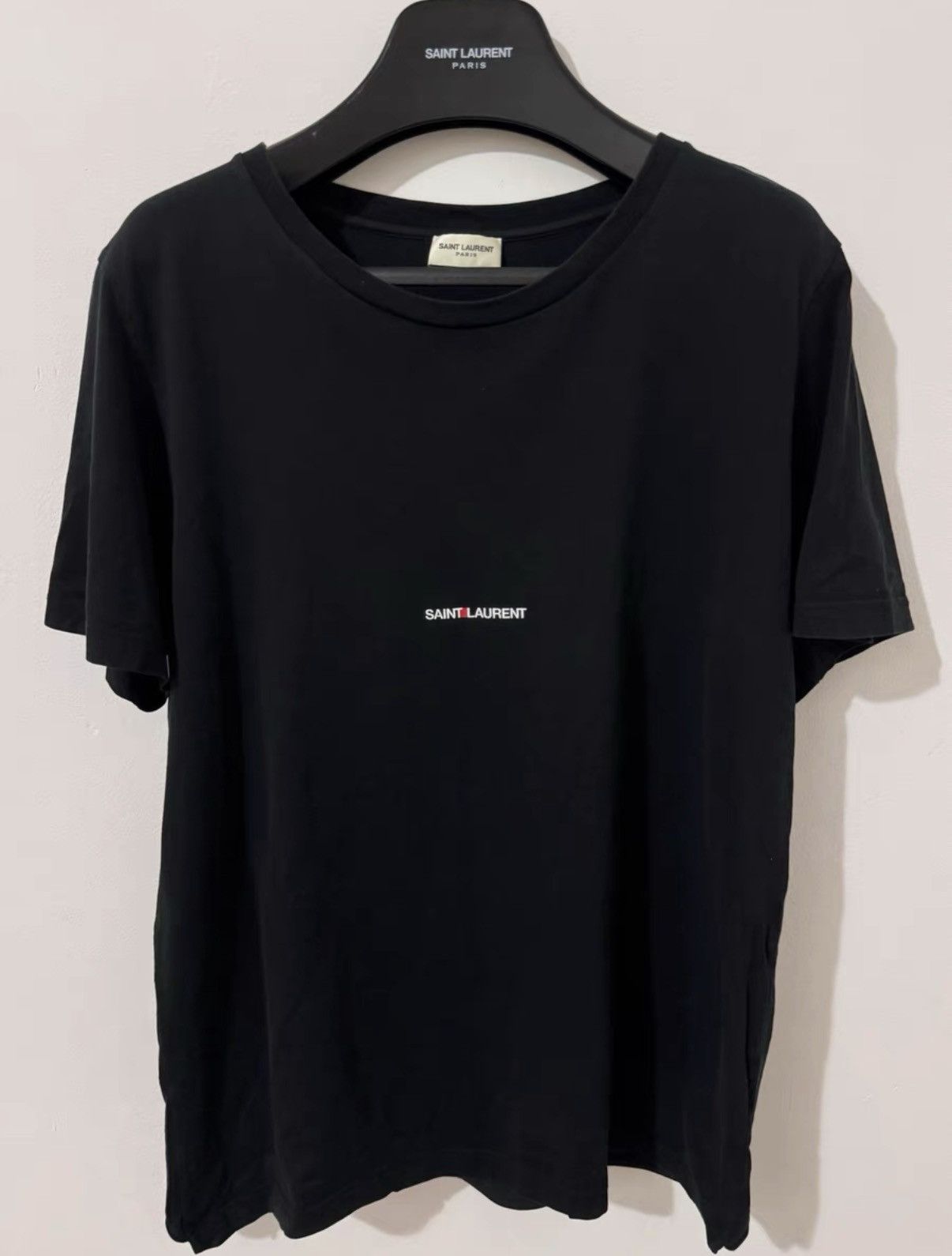 Saint Laurent Paris SLP 18SS Black Brand Graphic Slogan Short Sleeve T-Shirt Size US L / EU 52-54 / 3 - 1 Thumbnail