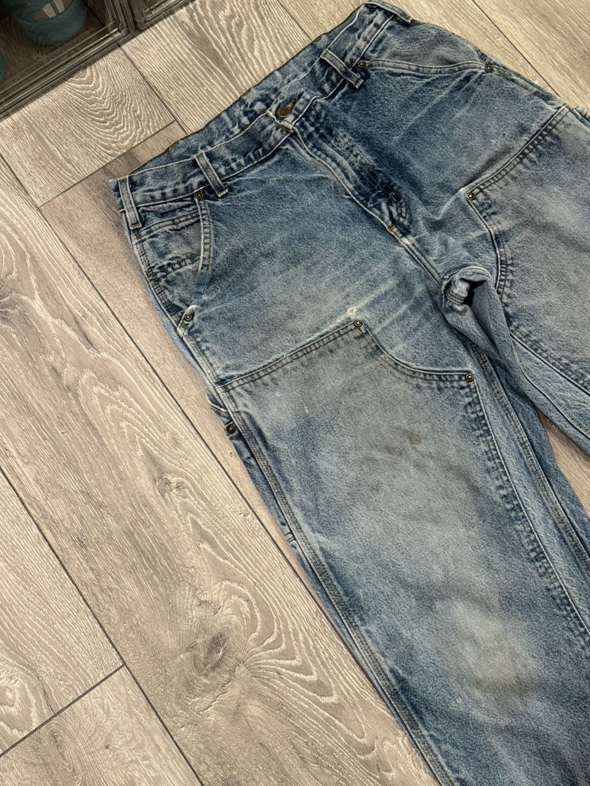 Carhartt × Vintage Carhartt Double Knee Denim Pants Size US 34 / EU 50 - 6 Thumbnail